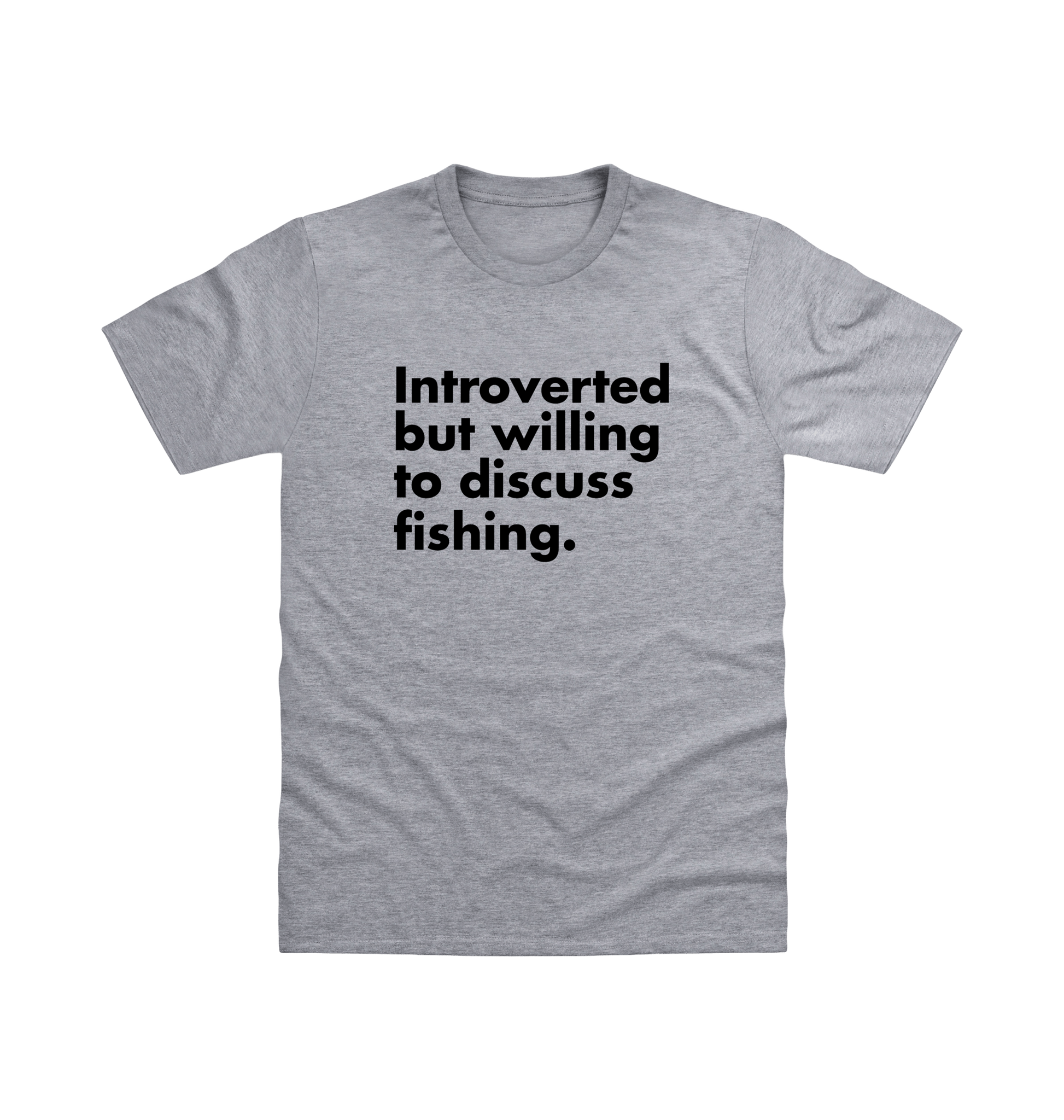 Heather Grey Printed T-shirt Front
