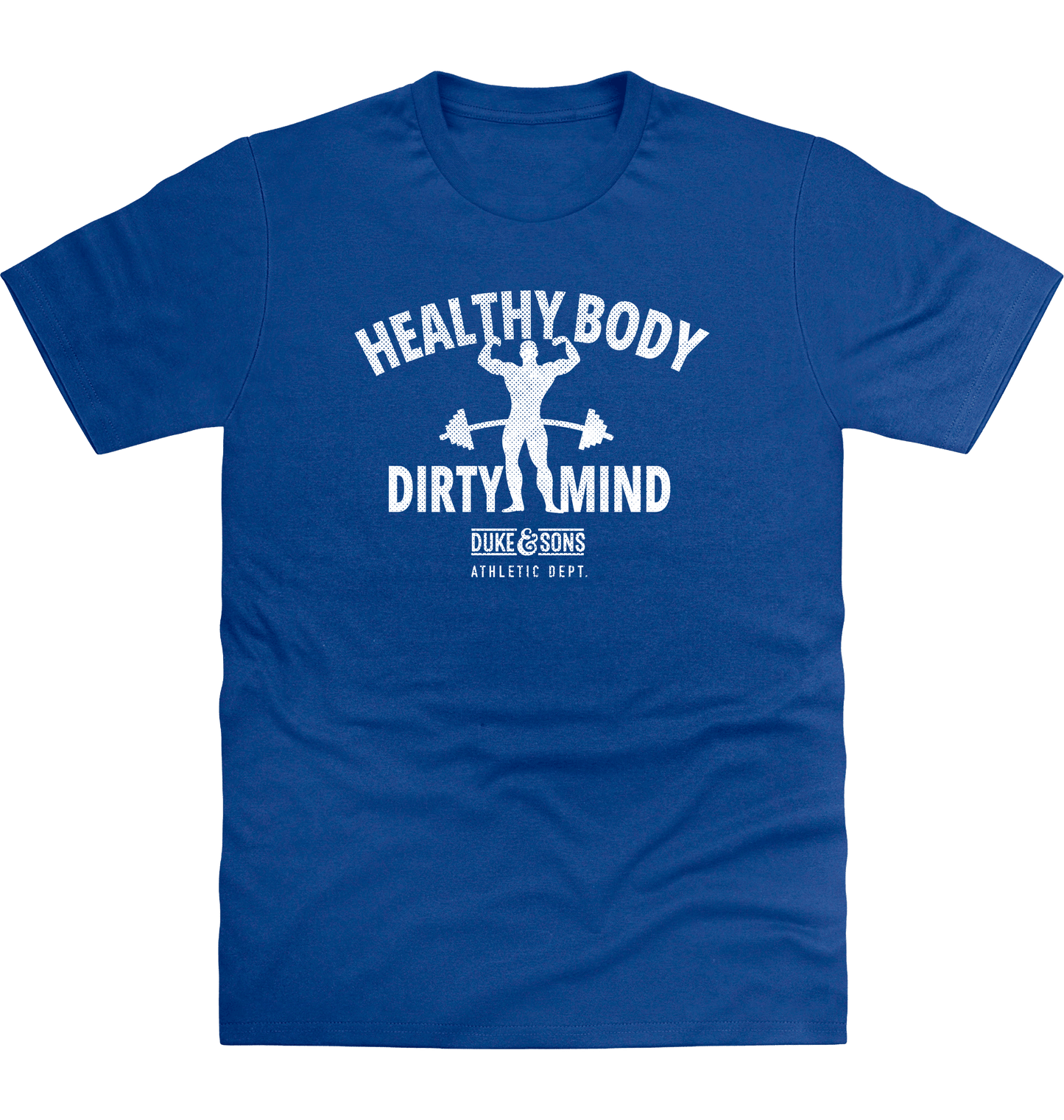 Royal Blue Printed T-shirt Front