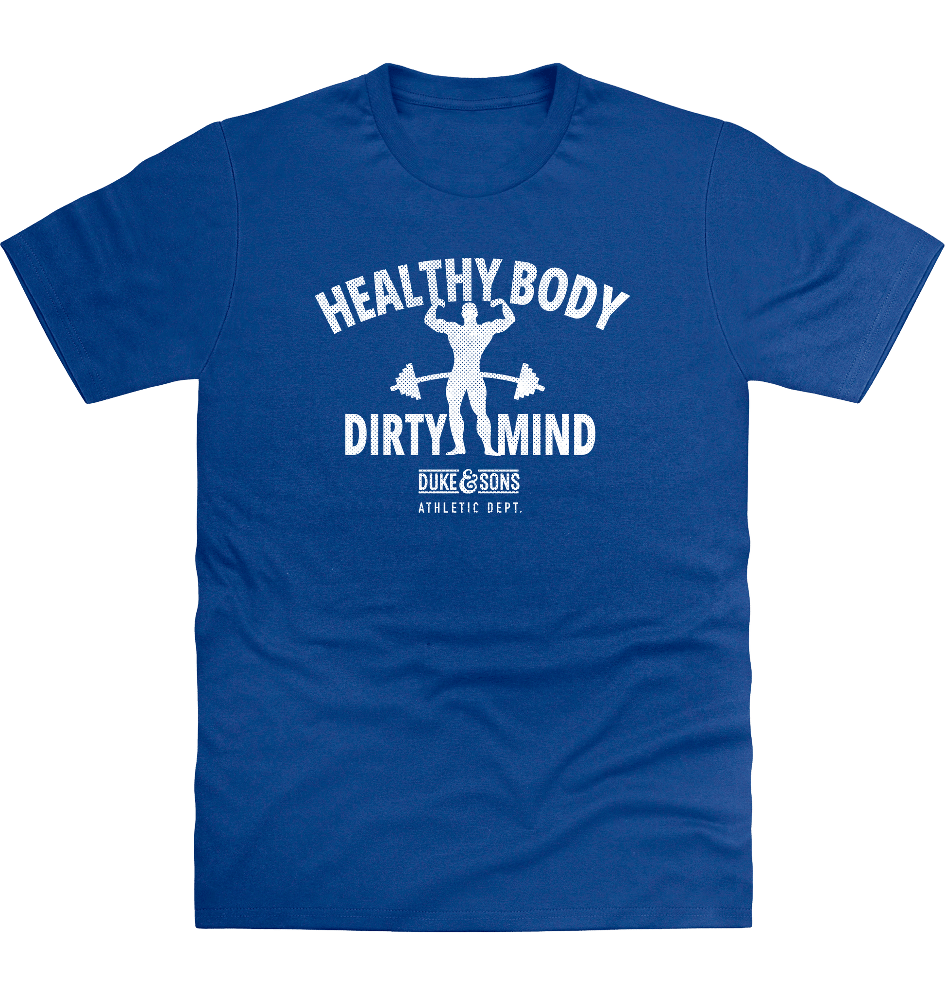 Royal Blue Printed T-shirt Front