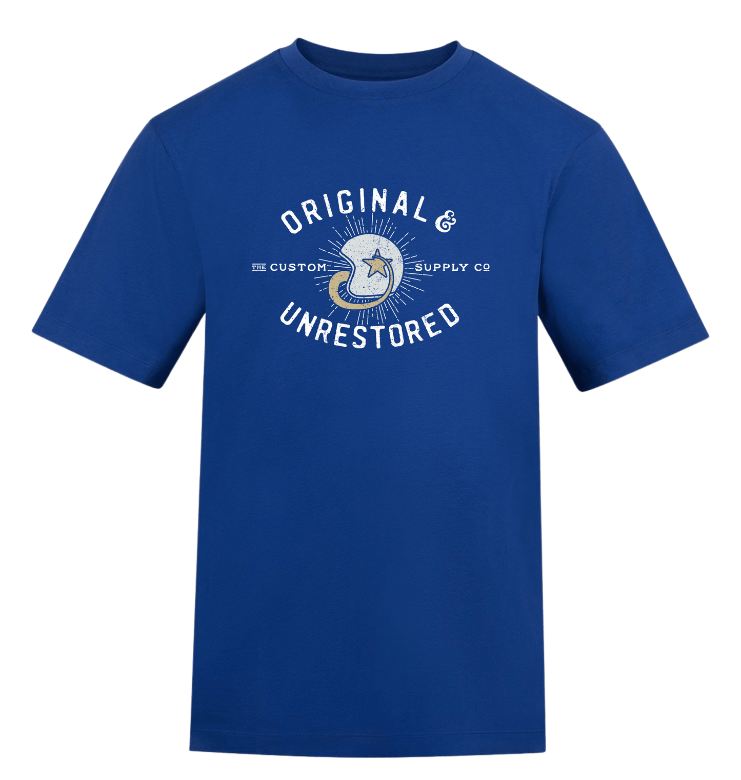 Royal Blue Printed T-shirt Front
