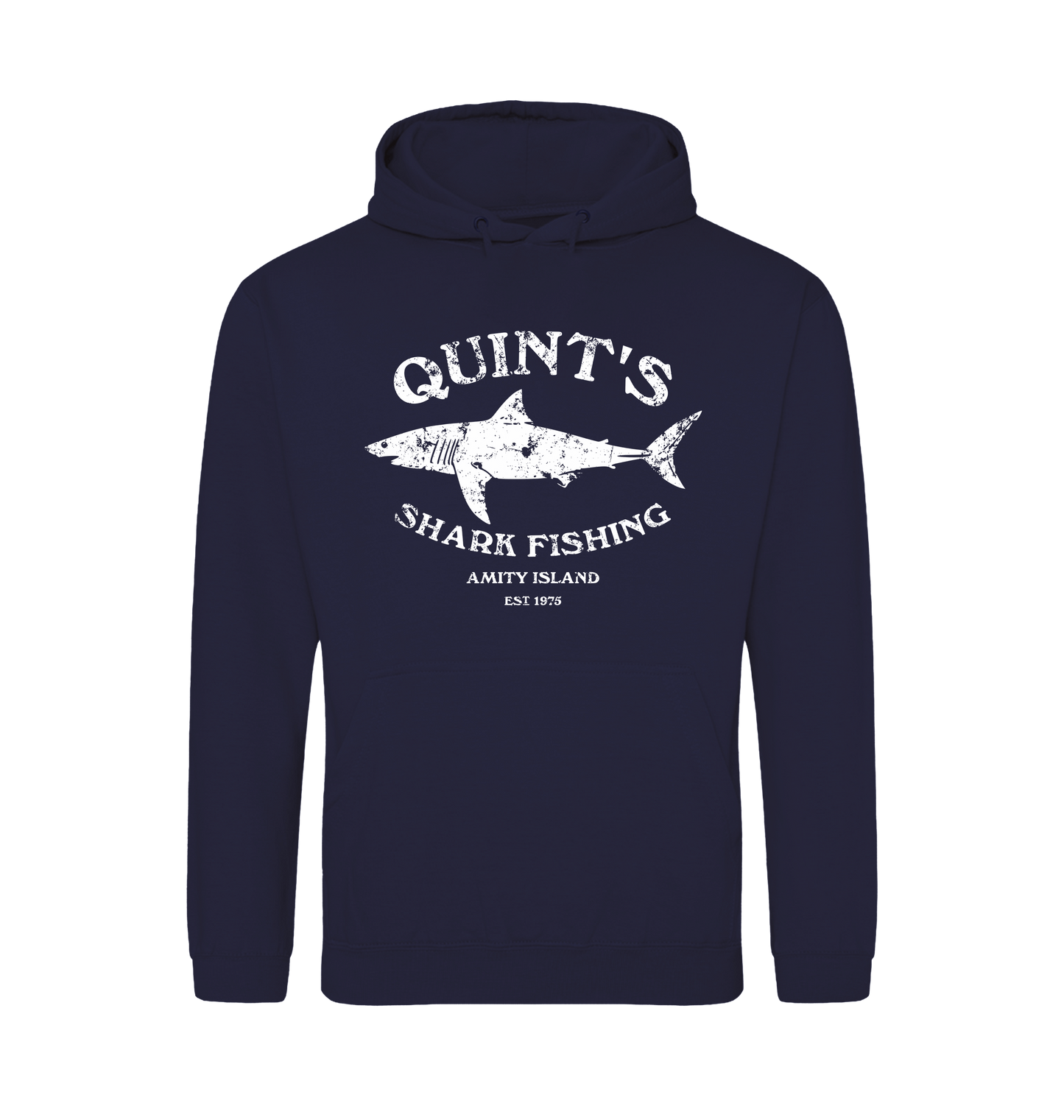 Oxford Navy Printed Hoody Front