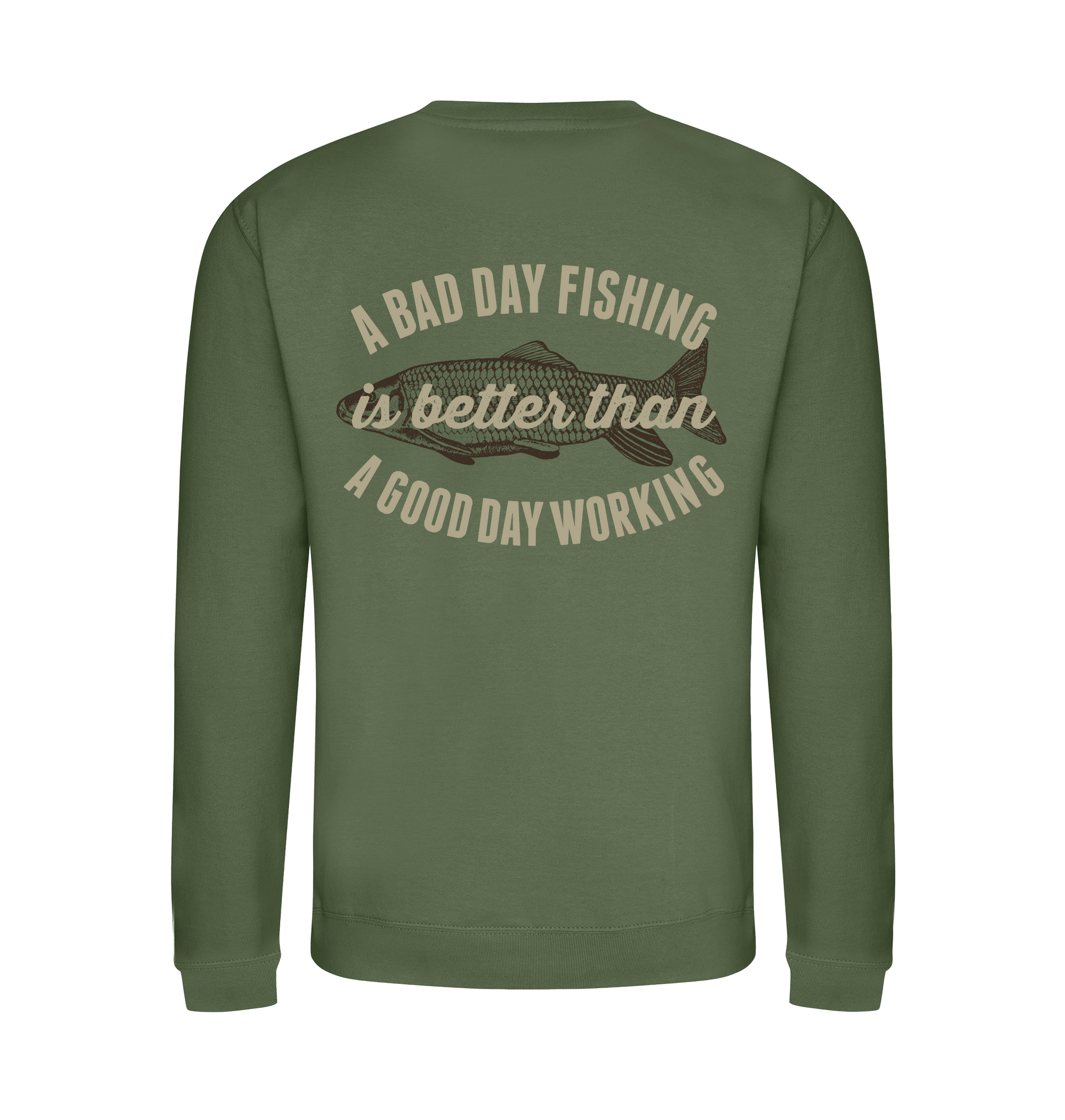 Earthy Green Printed Sweater Front