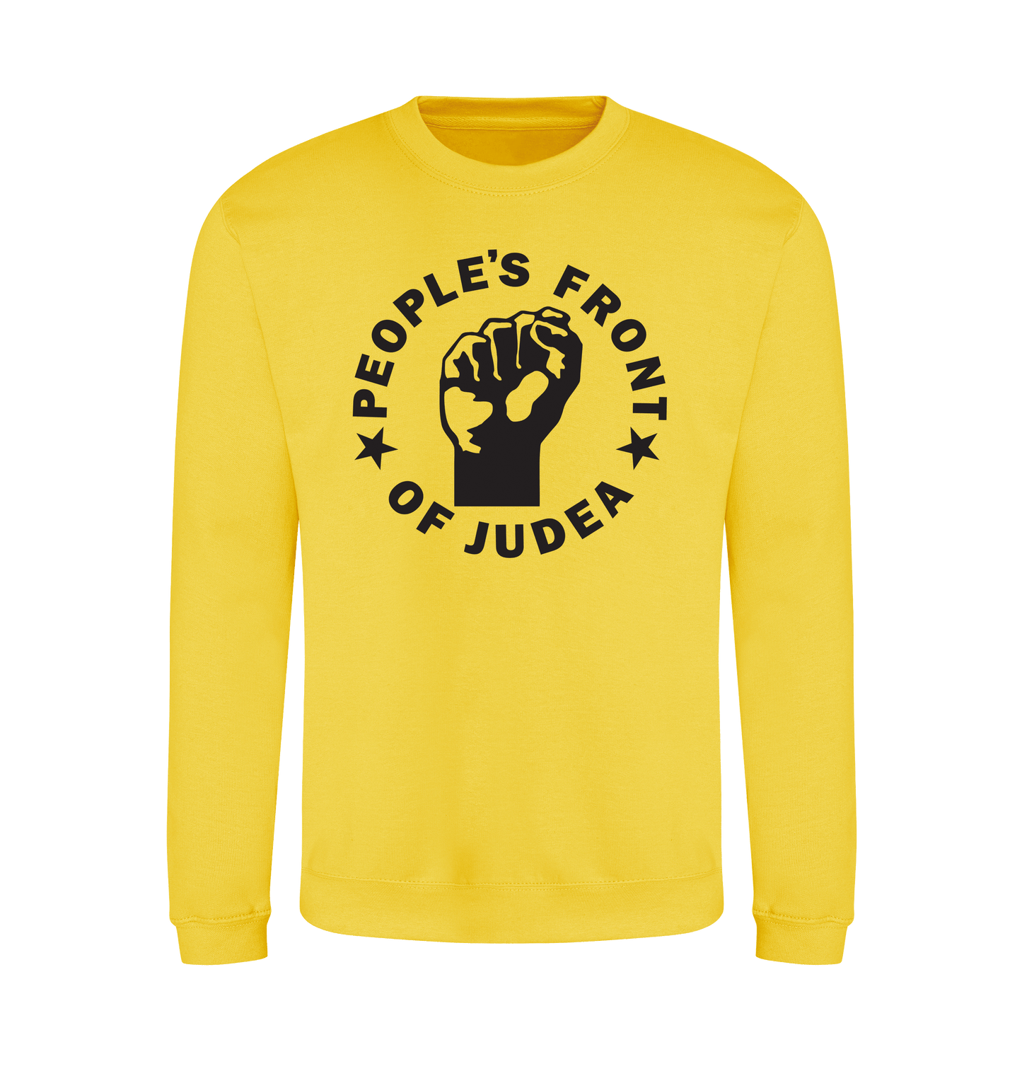 Sun Yellow Printed Sweater Front