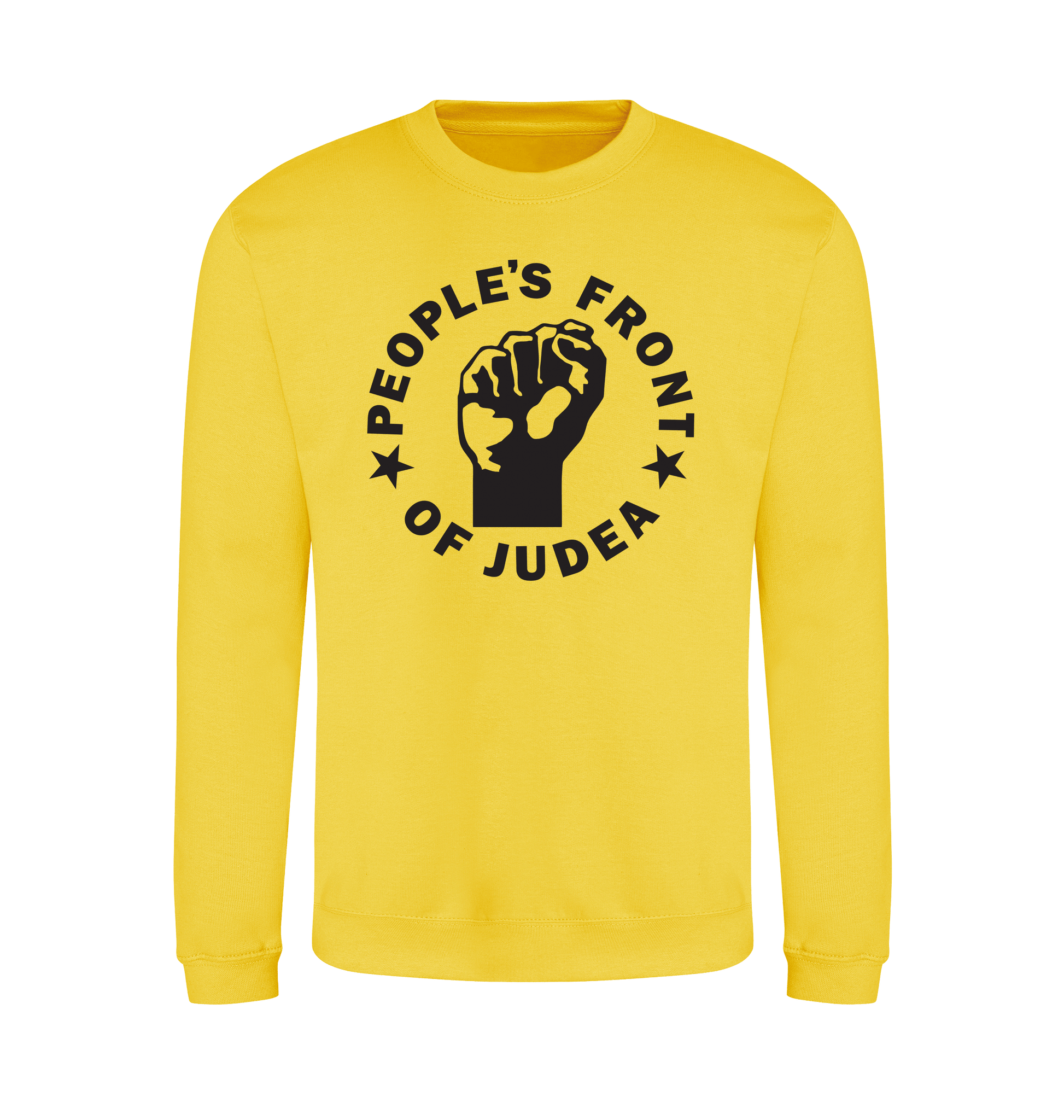 Sun Yellow Printed Sweater Front