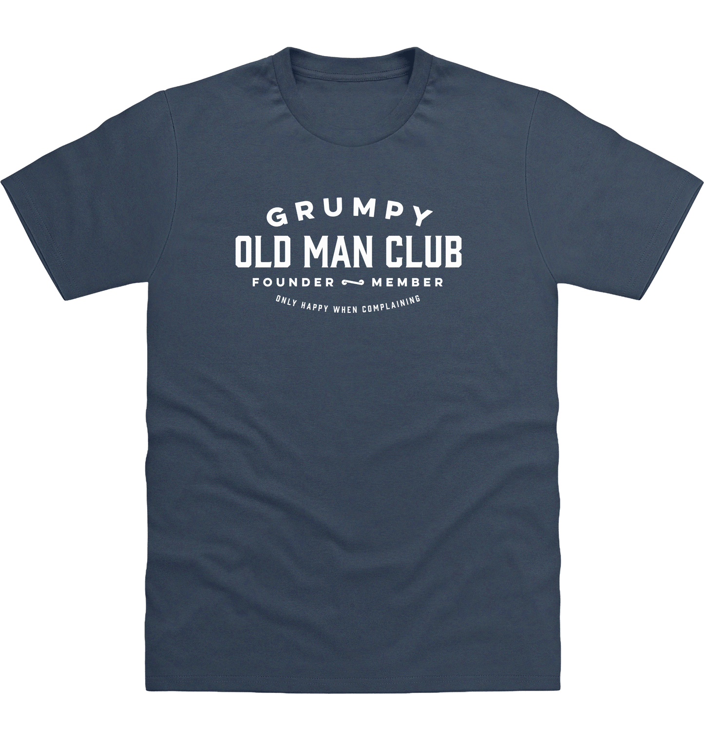 Airforce Blue Printed T-shirt Front