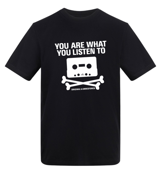 Deep Black Printed T-shirt Front