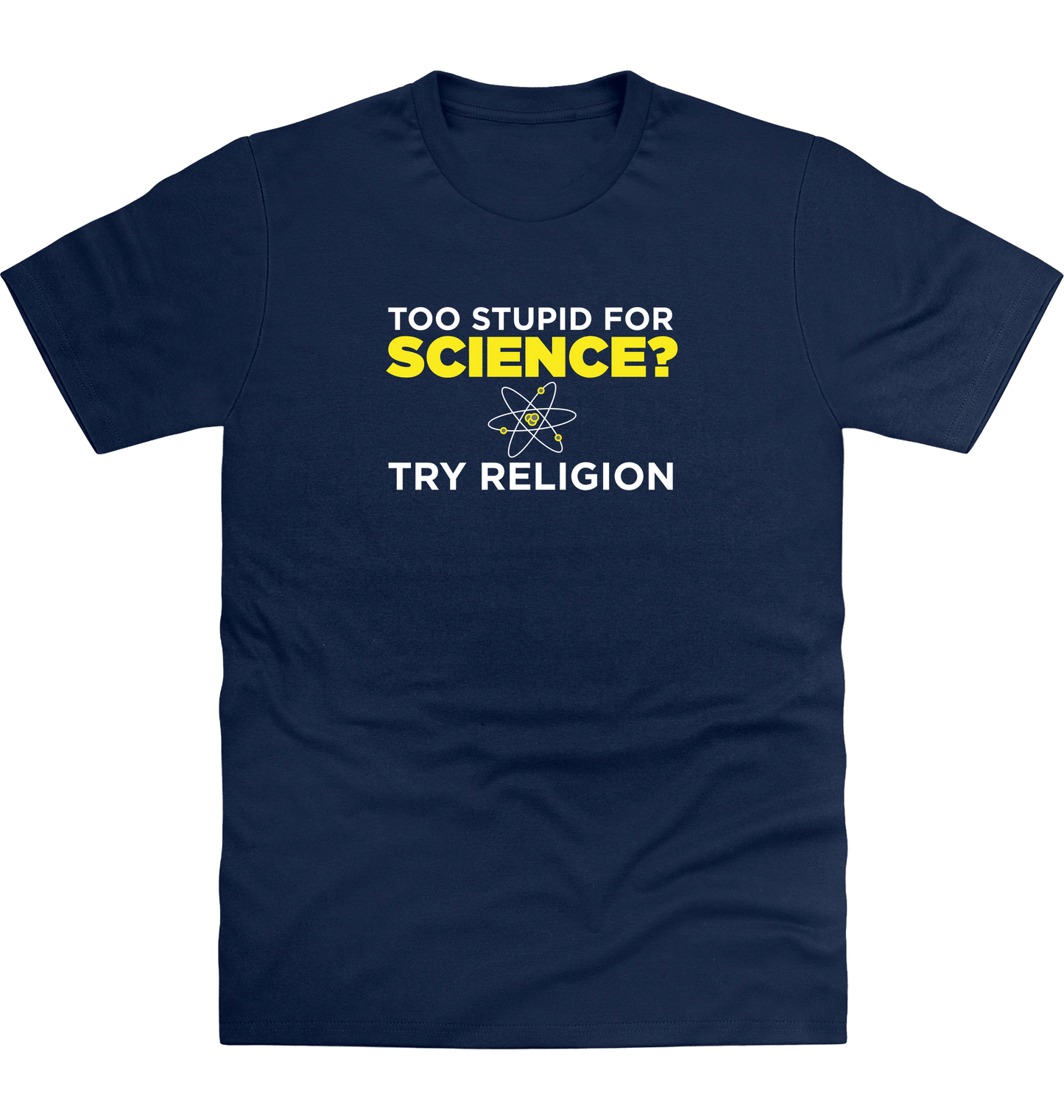 New French Navy Printed T-shirt Front