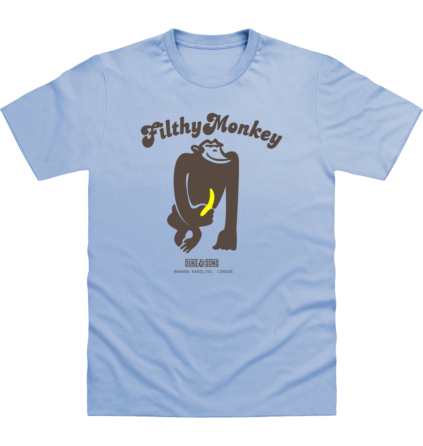 Sky Blue Printed T-shirt Front