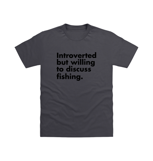 Solid Charcoal Printed T-shirt Front