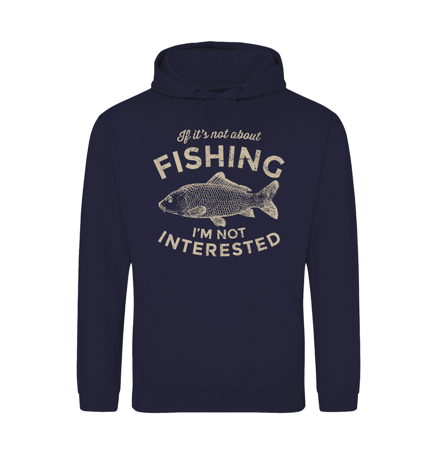 Oxford Navy Printed Hoody Front