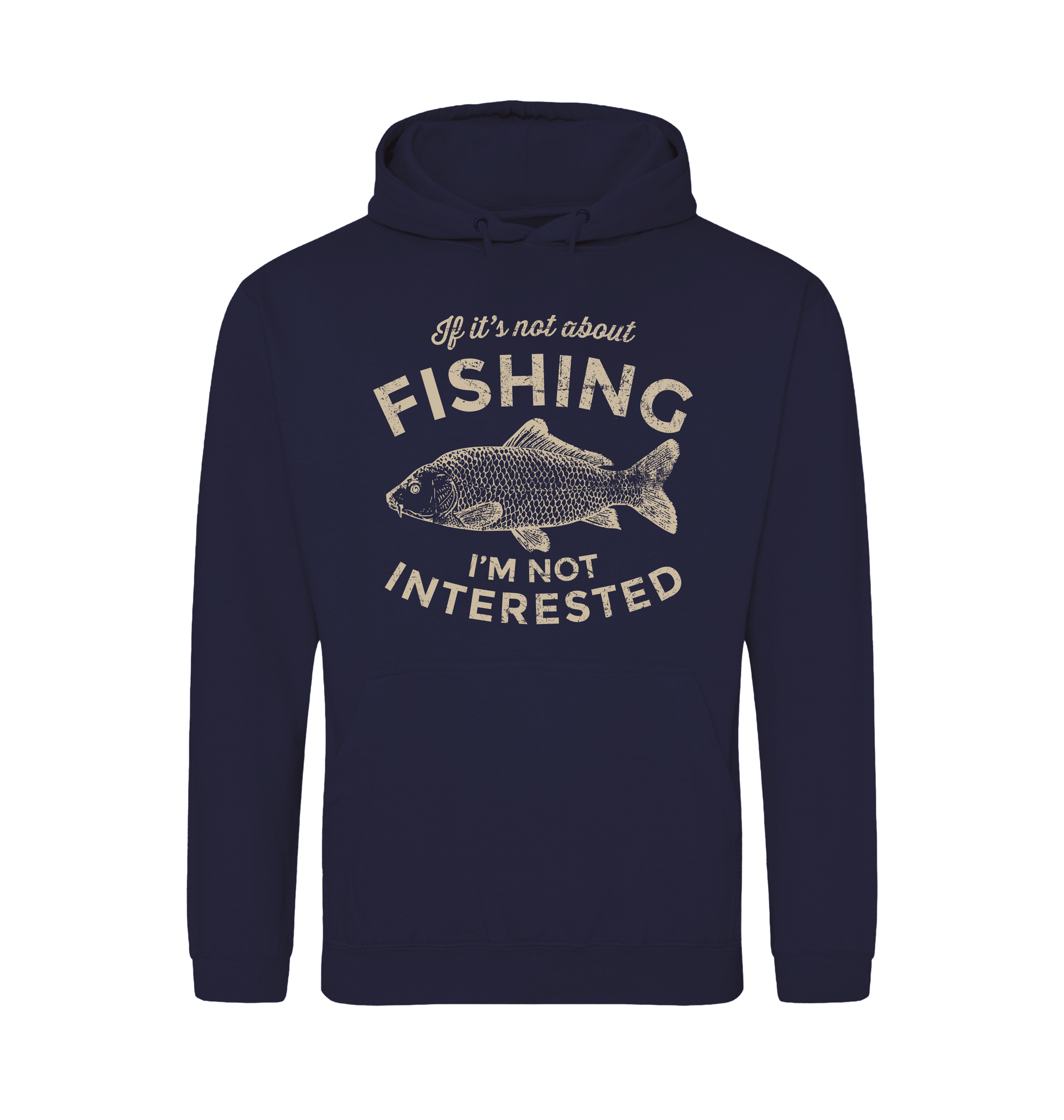 Oxford Navy Printed Hoody Front