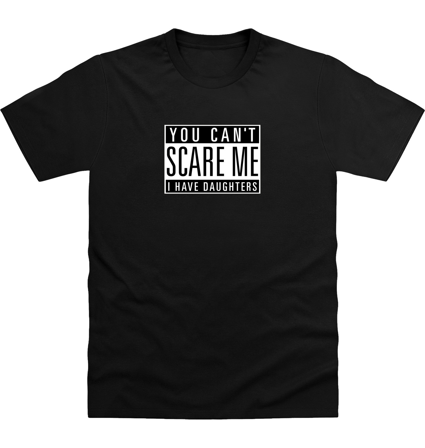 Deep Black Printed T-shirt Front