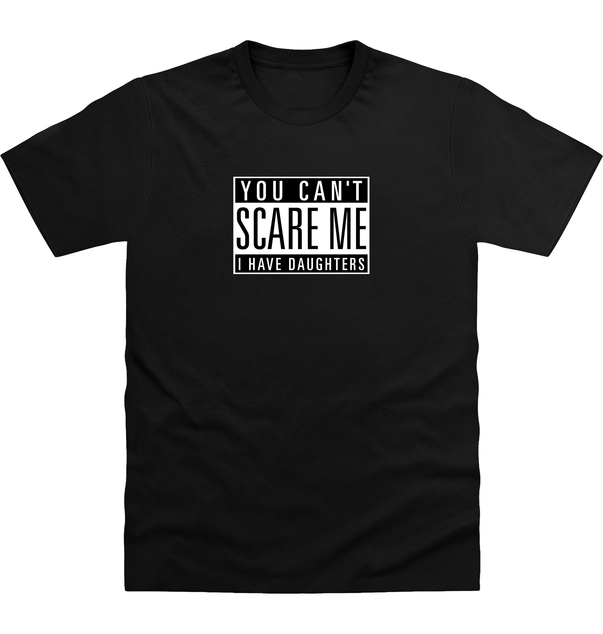 Deep Black Printed T-shirt Front