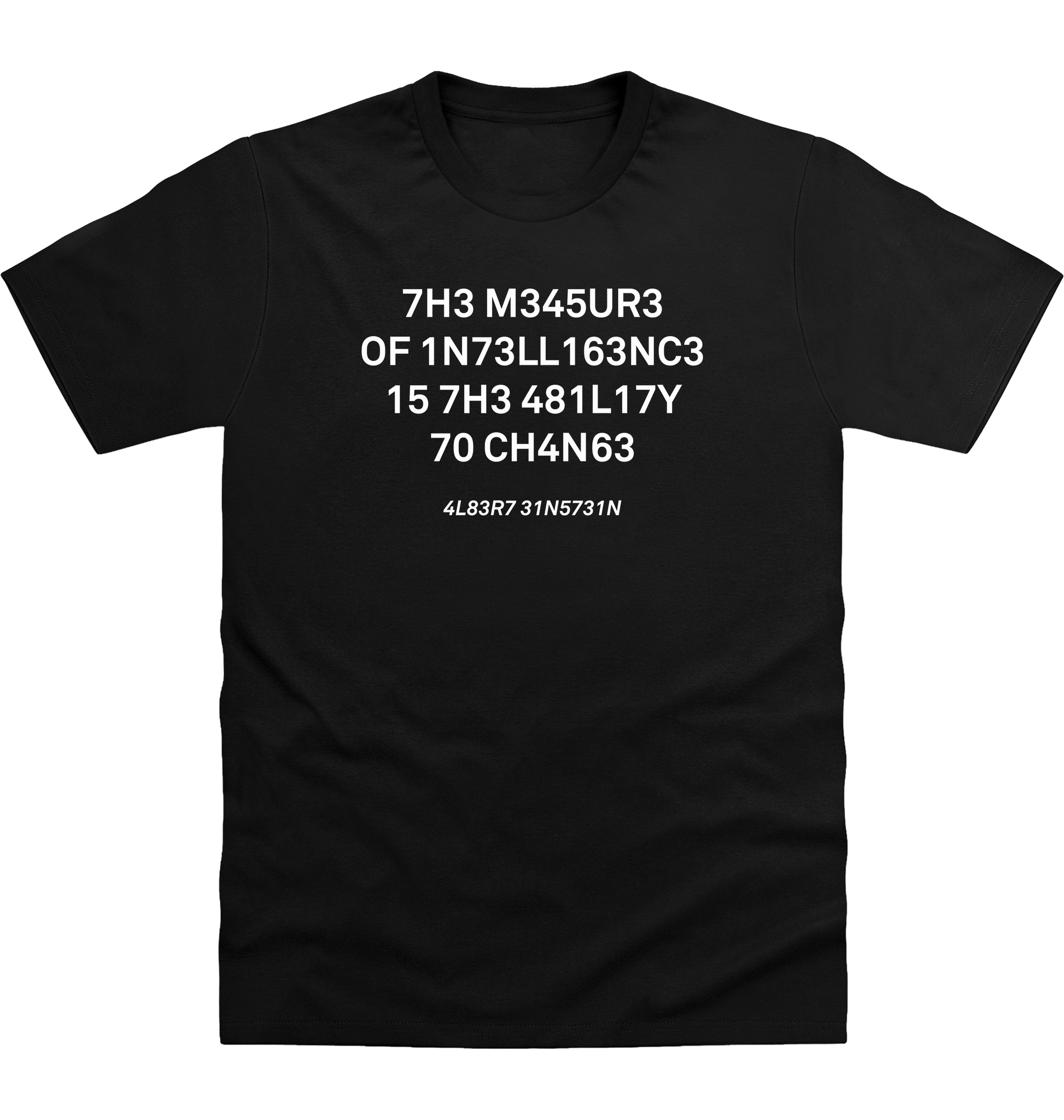 Deep Black Printed T-shirt Front