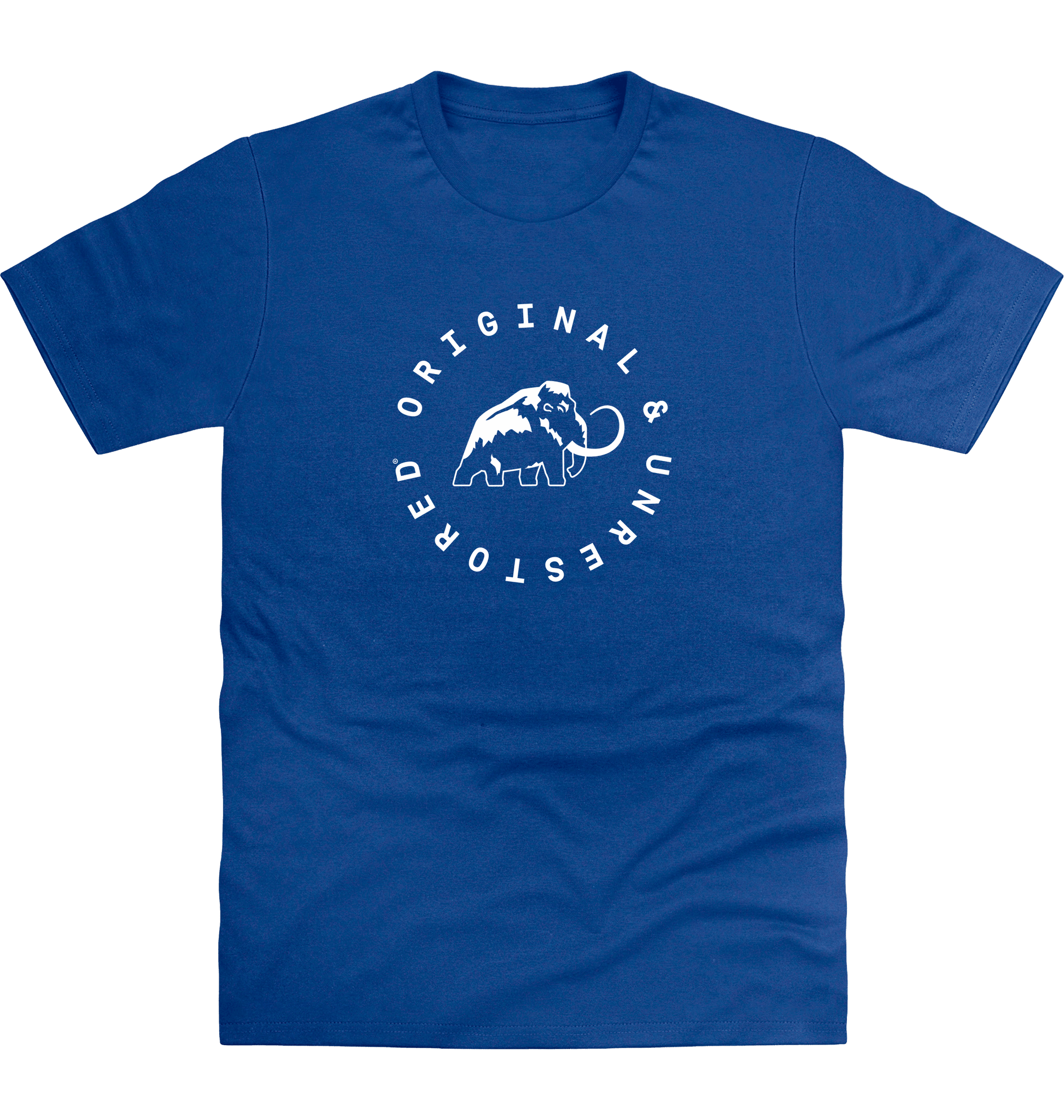 Royal Blue Printed T-shirt Front