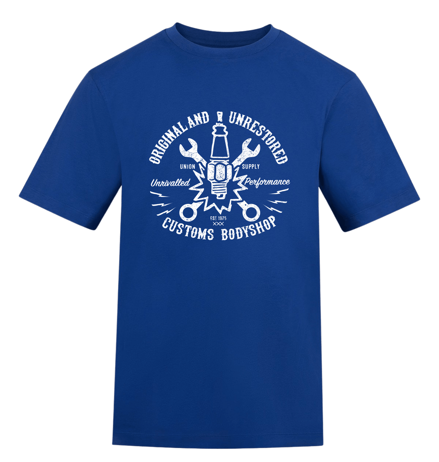 Royal Blue Printed T-shirt Front