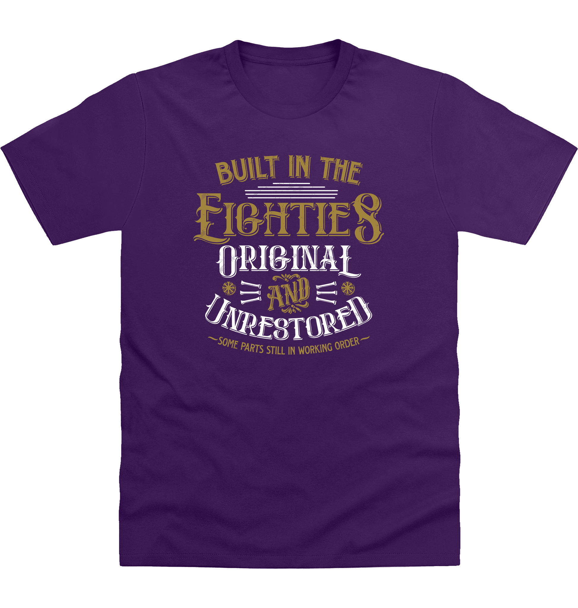 Purple Printed T-shirt Front