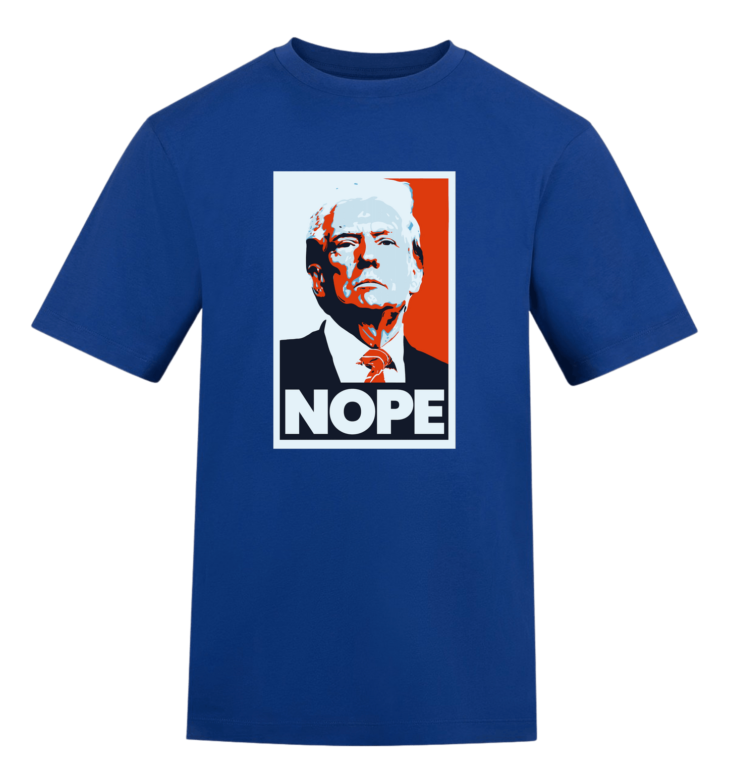 Royal Blue Printed T-shirt Front