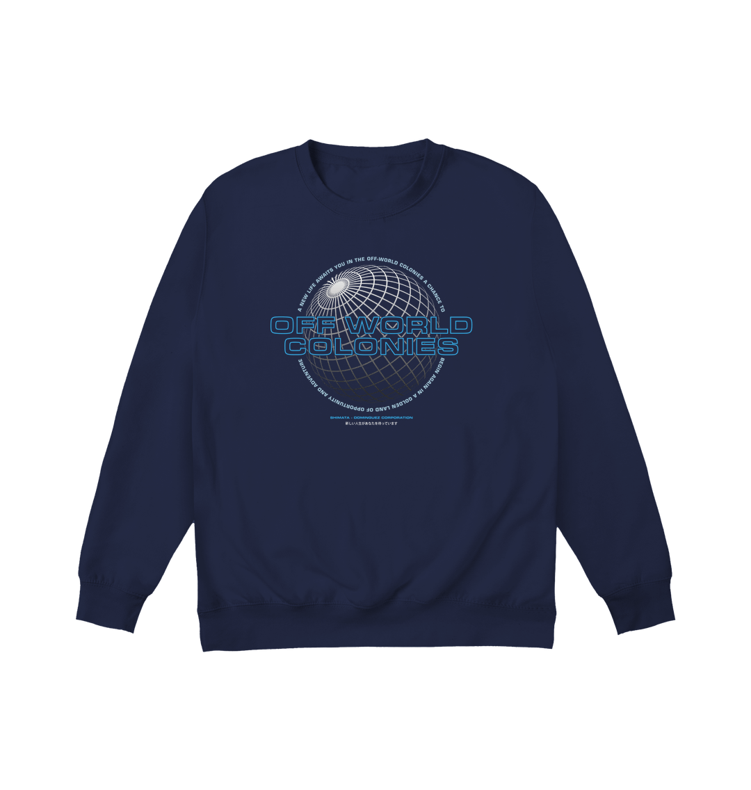Oxford Navy Printed Sweater Front