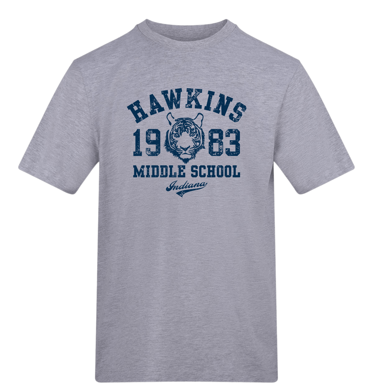 Heather Grey Printed T-shirt Front