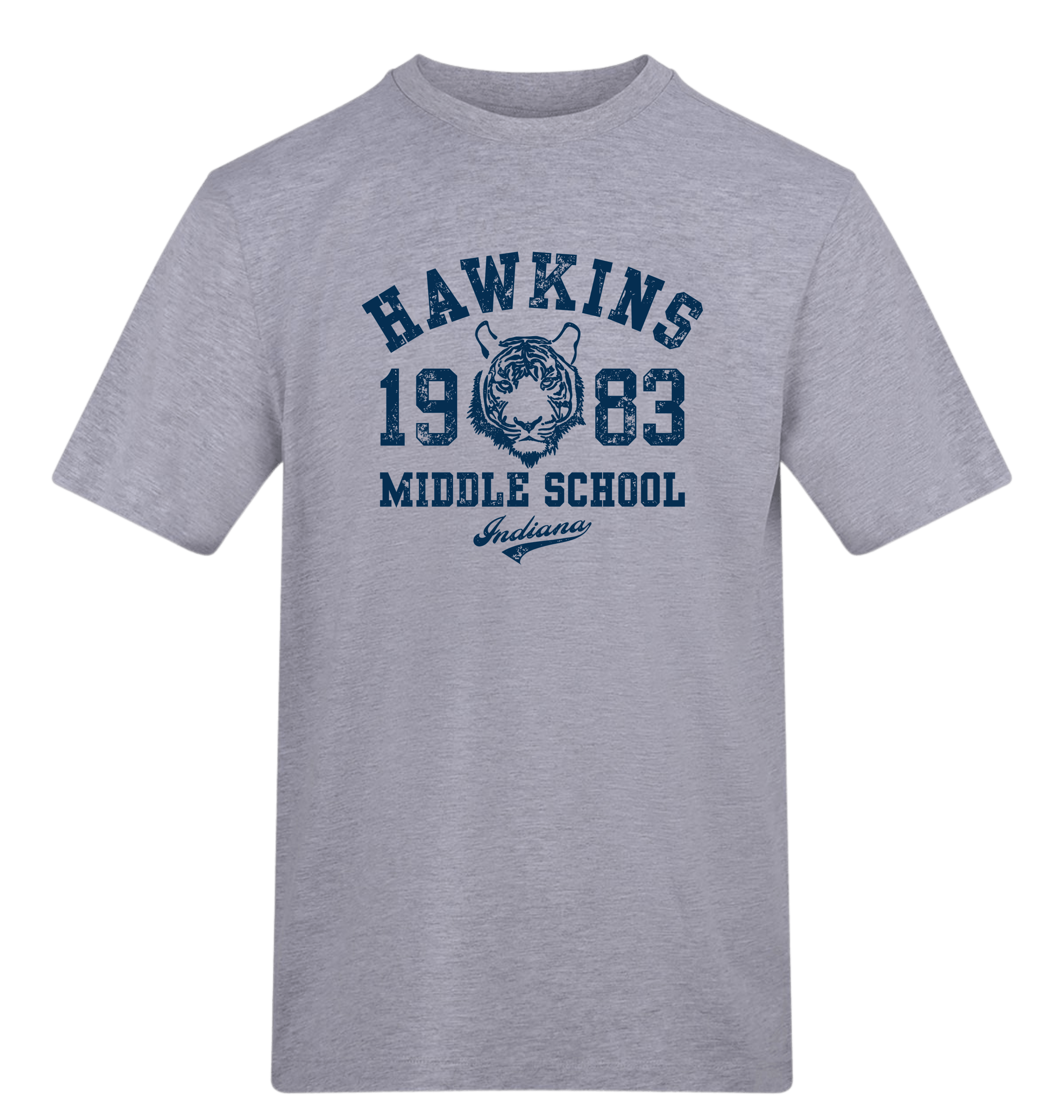 Heather Grey Printed T-shirt Front