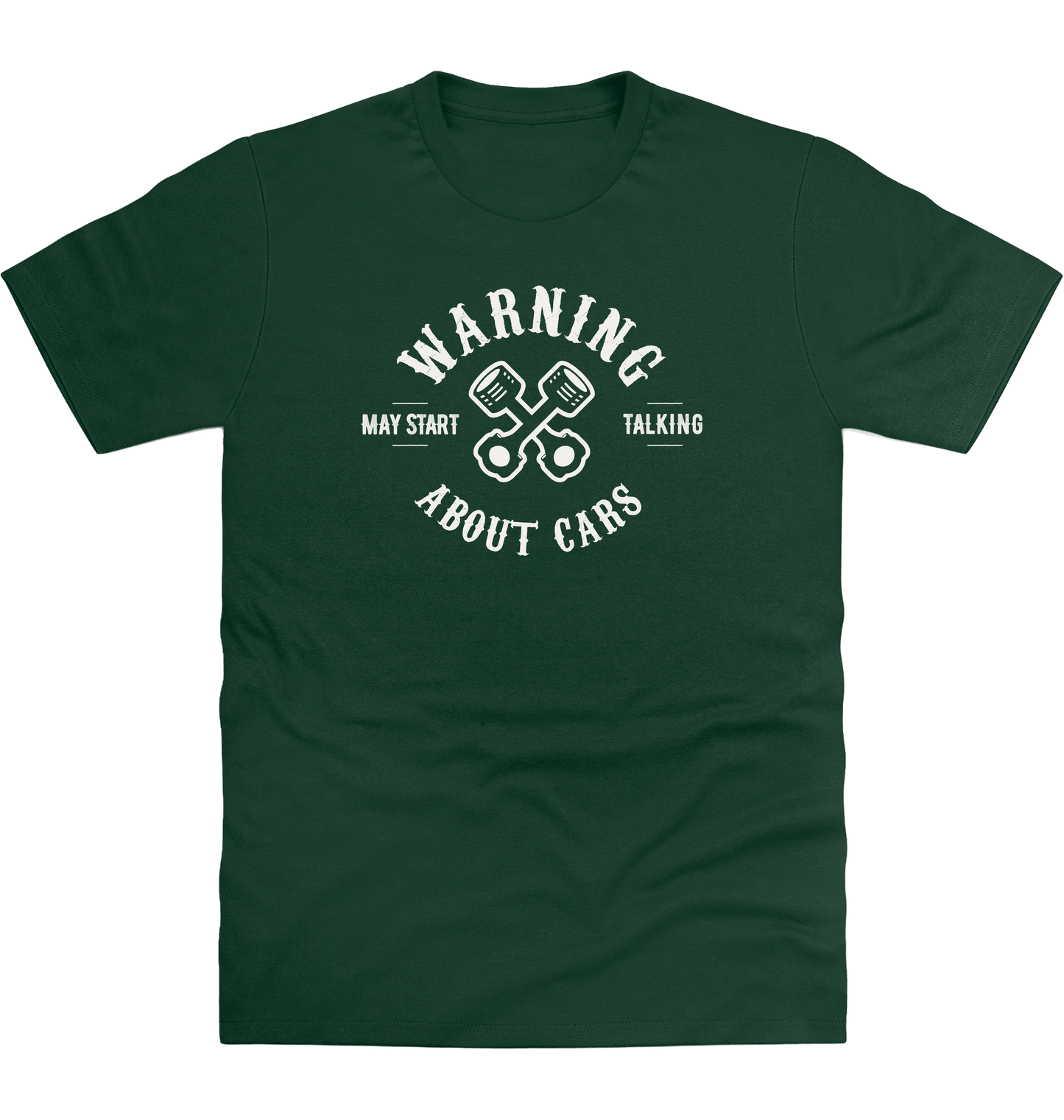Bottle Green Printed T-shirt Front