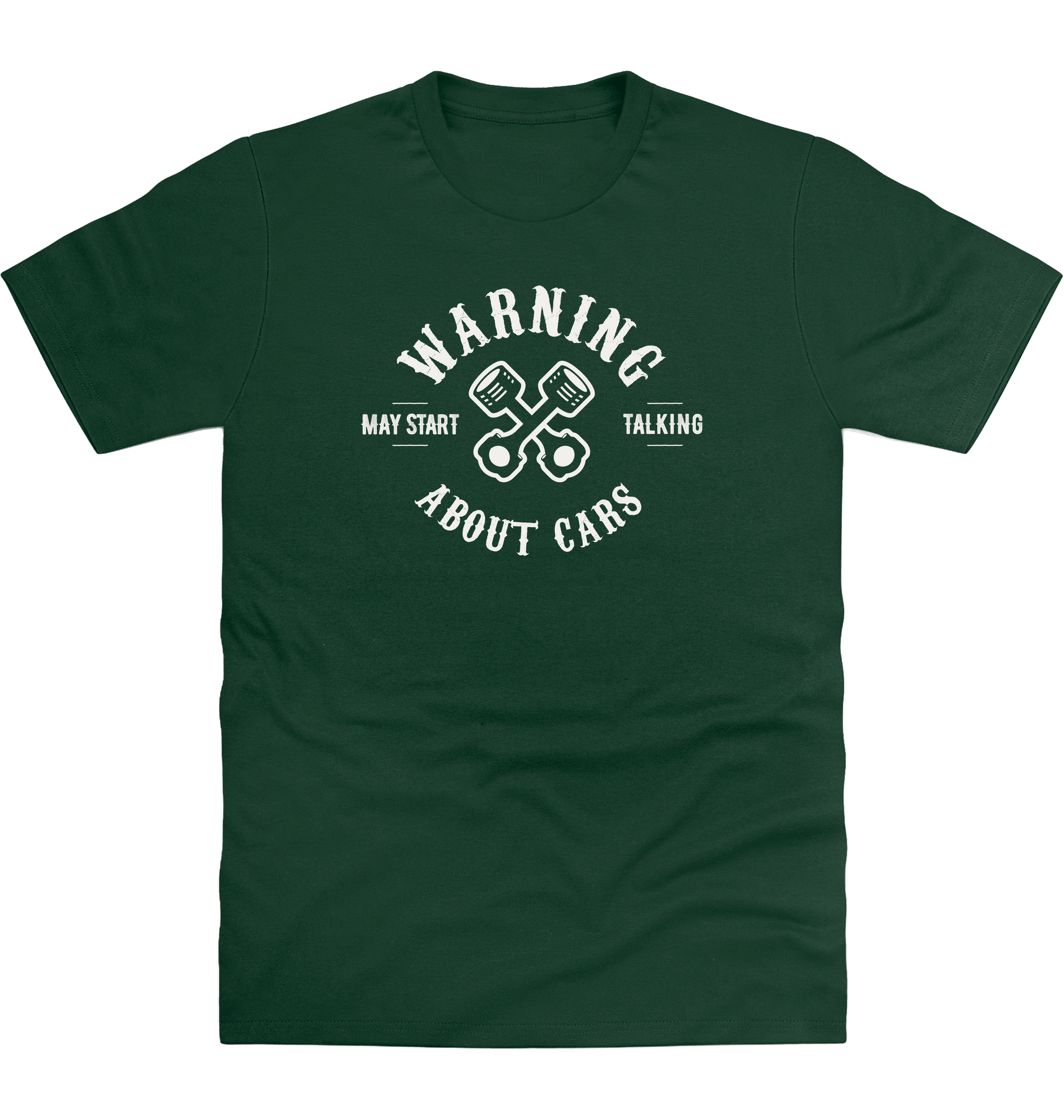 Bottle Green Printed T-shirt Front