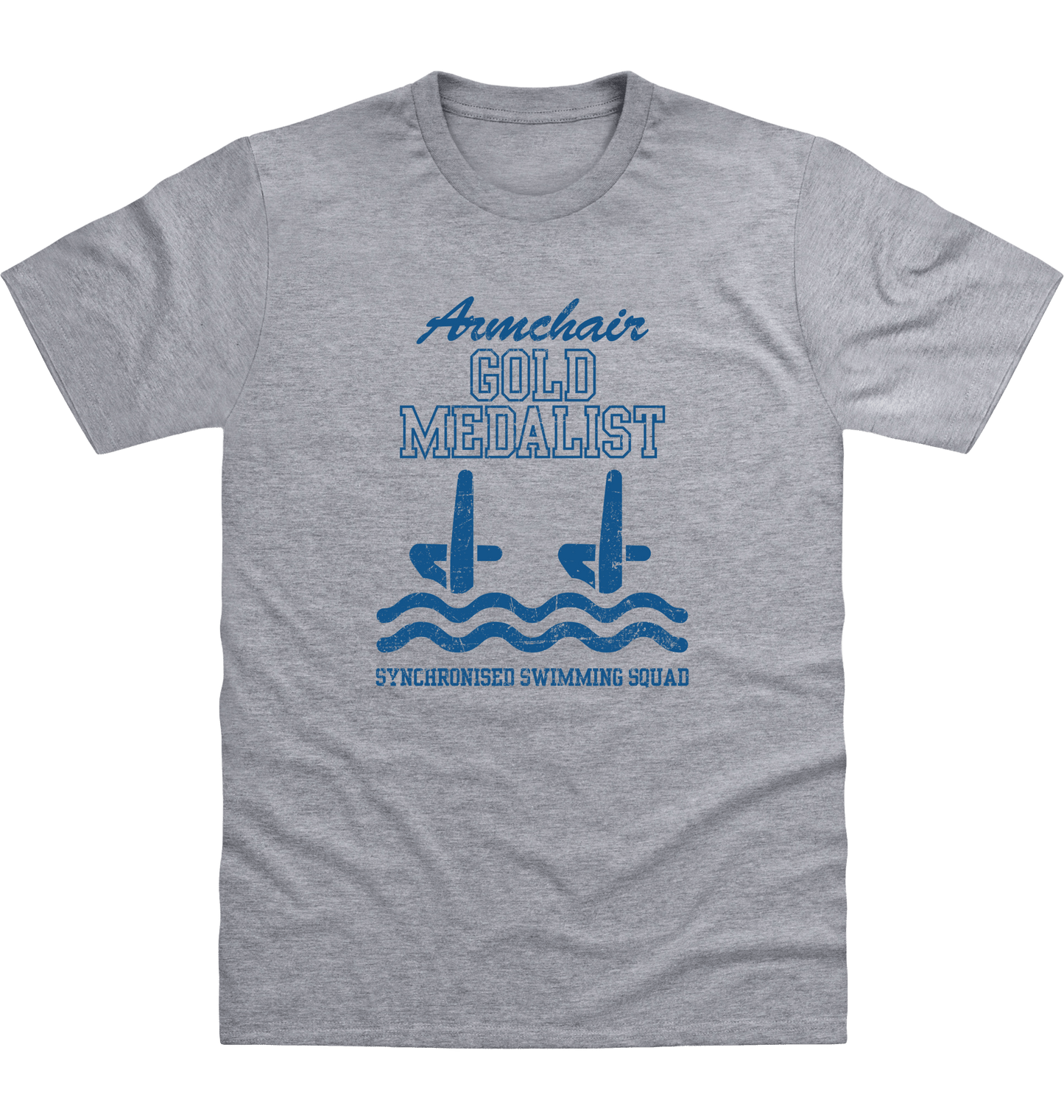 Heather Grey Printed T-shirt Front