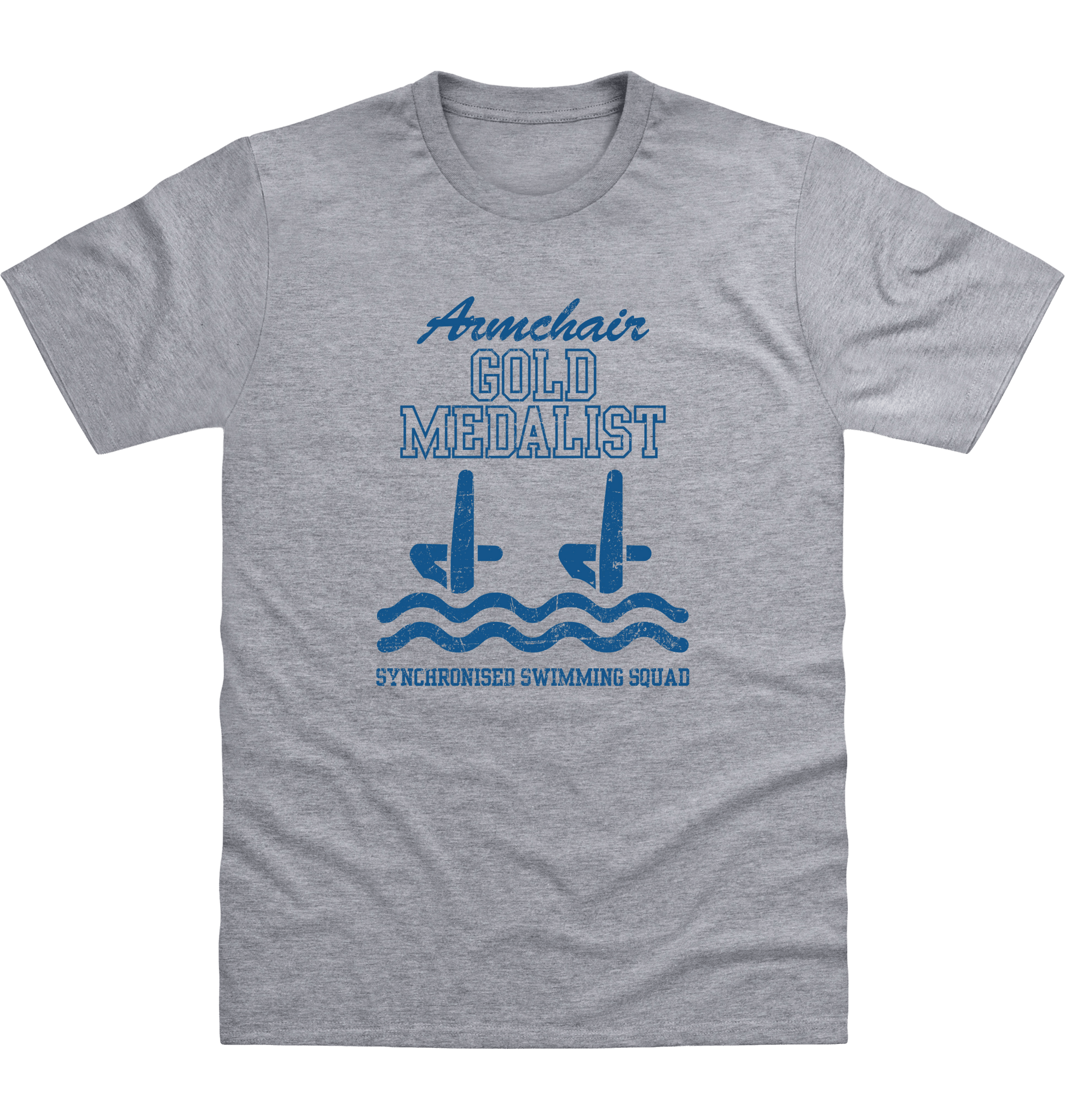 Heather Grey Printed T-shirt Front