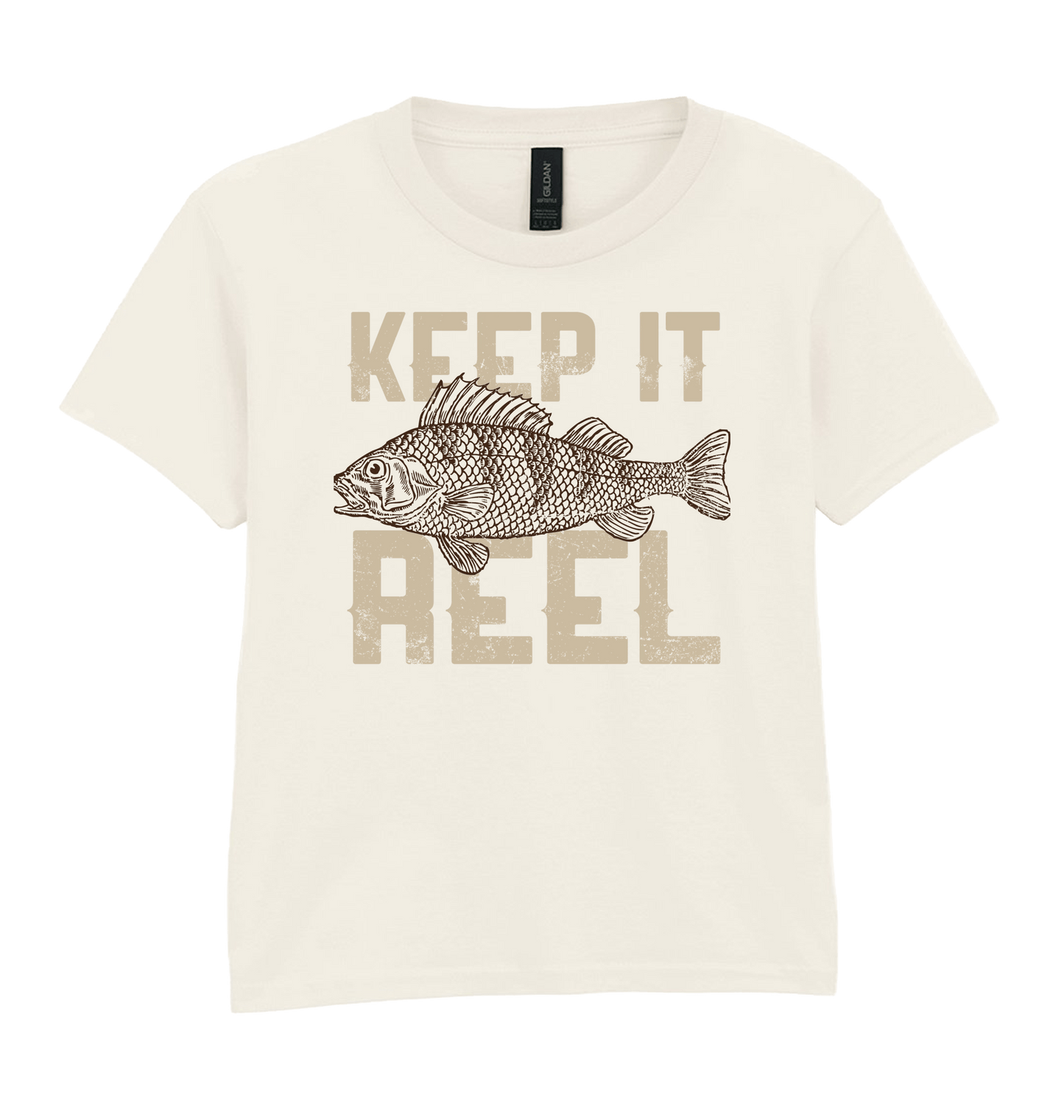 Natural Printed Kids T-Shirt Front