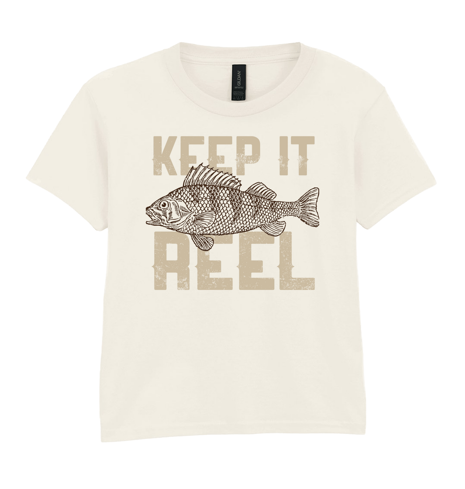 Natural Printed Kids T-Shirt Front