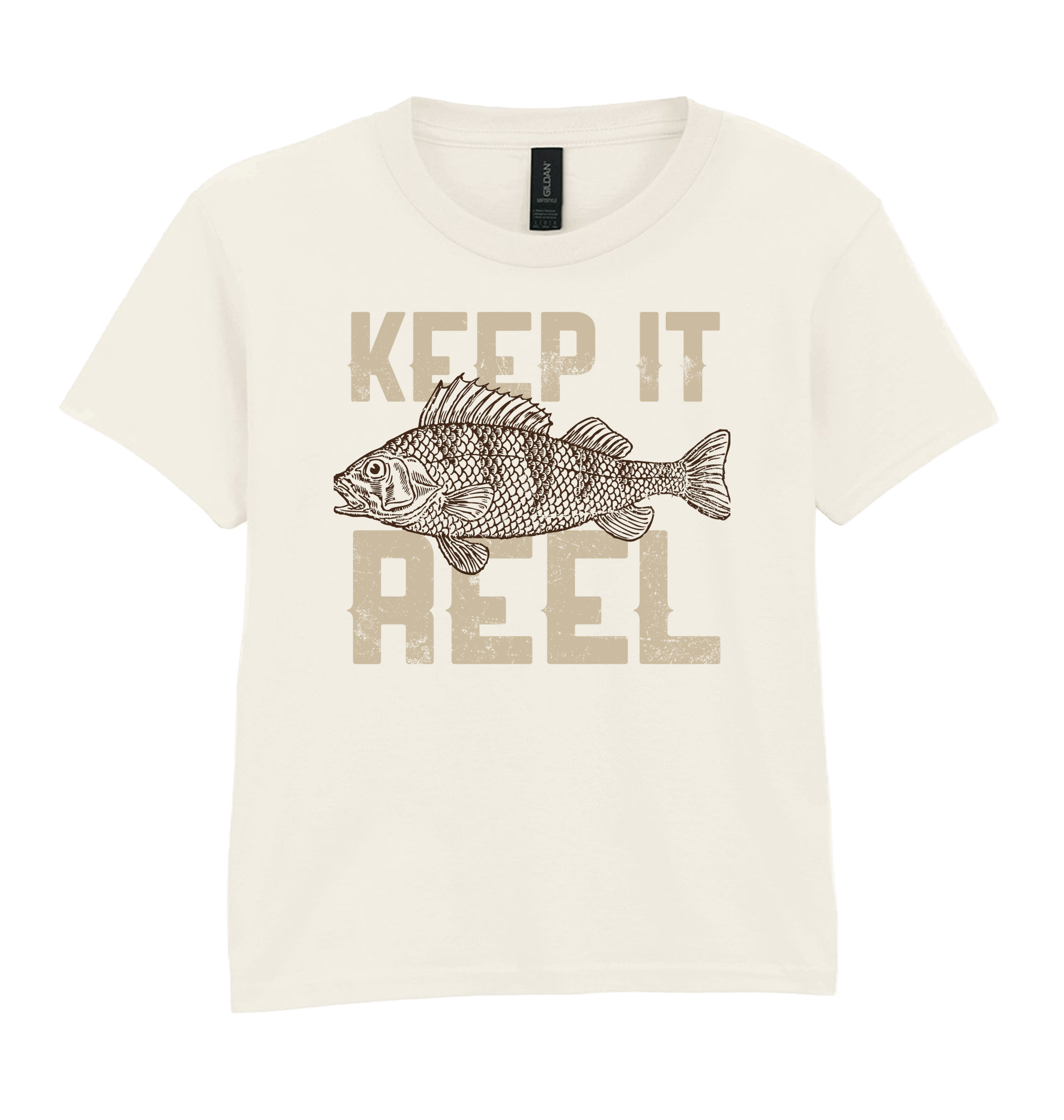 Natural Printed Kids T-Shirt Front