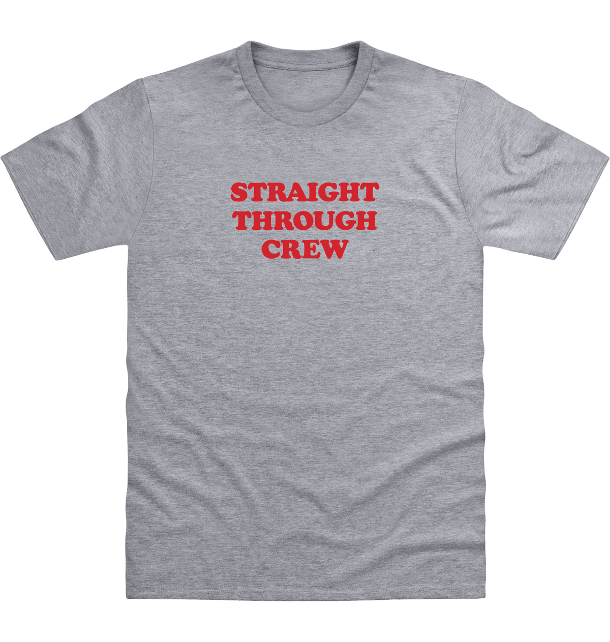 Heather Grey Printed T-shirt Front