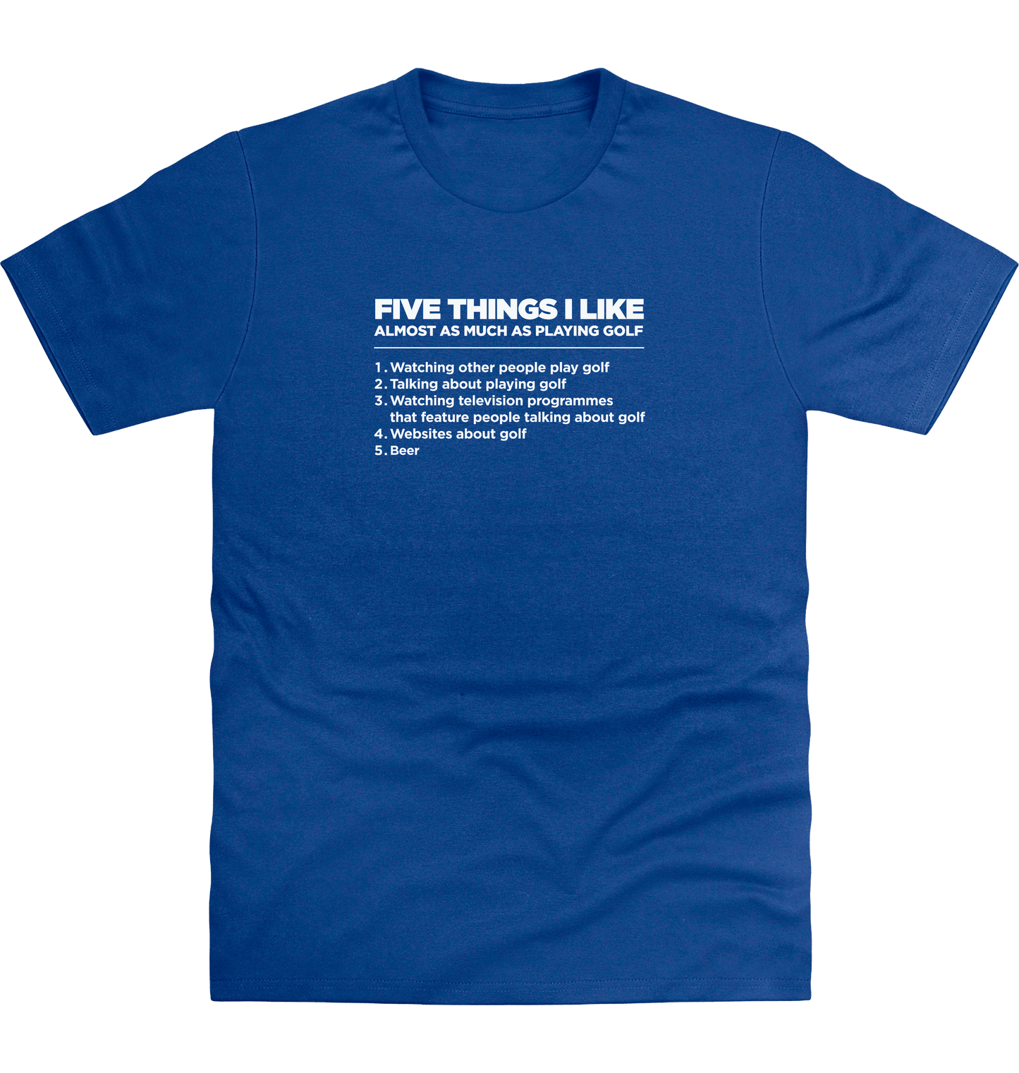 Royal Blue Printed T-shirt Front