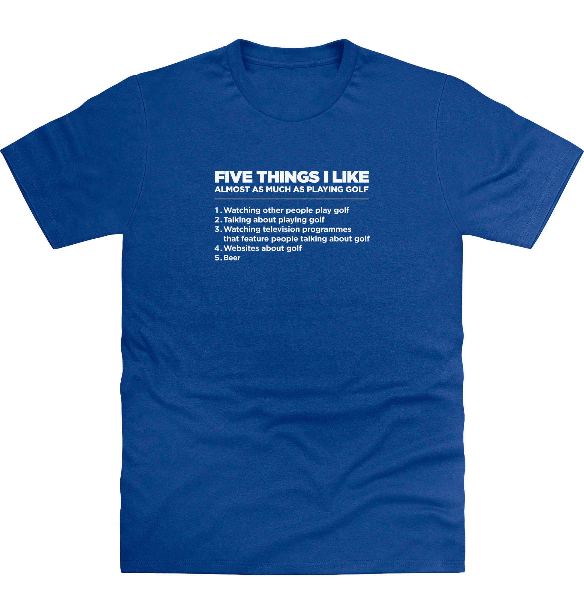 Royal Blue Printed T-shirt Front