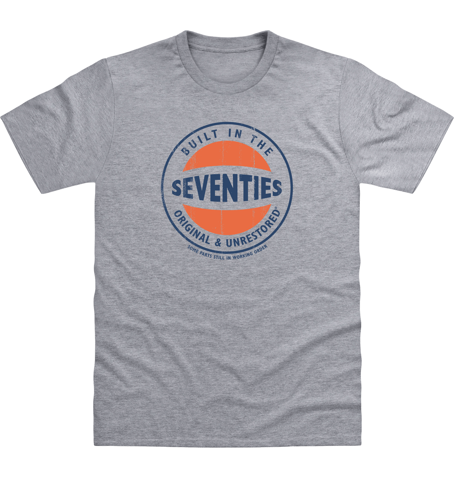 Heather Grey Printed T-shirt Front