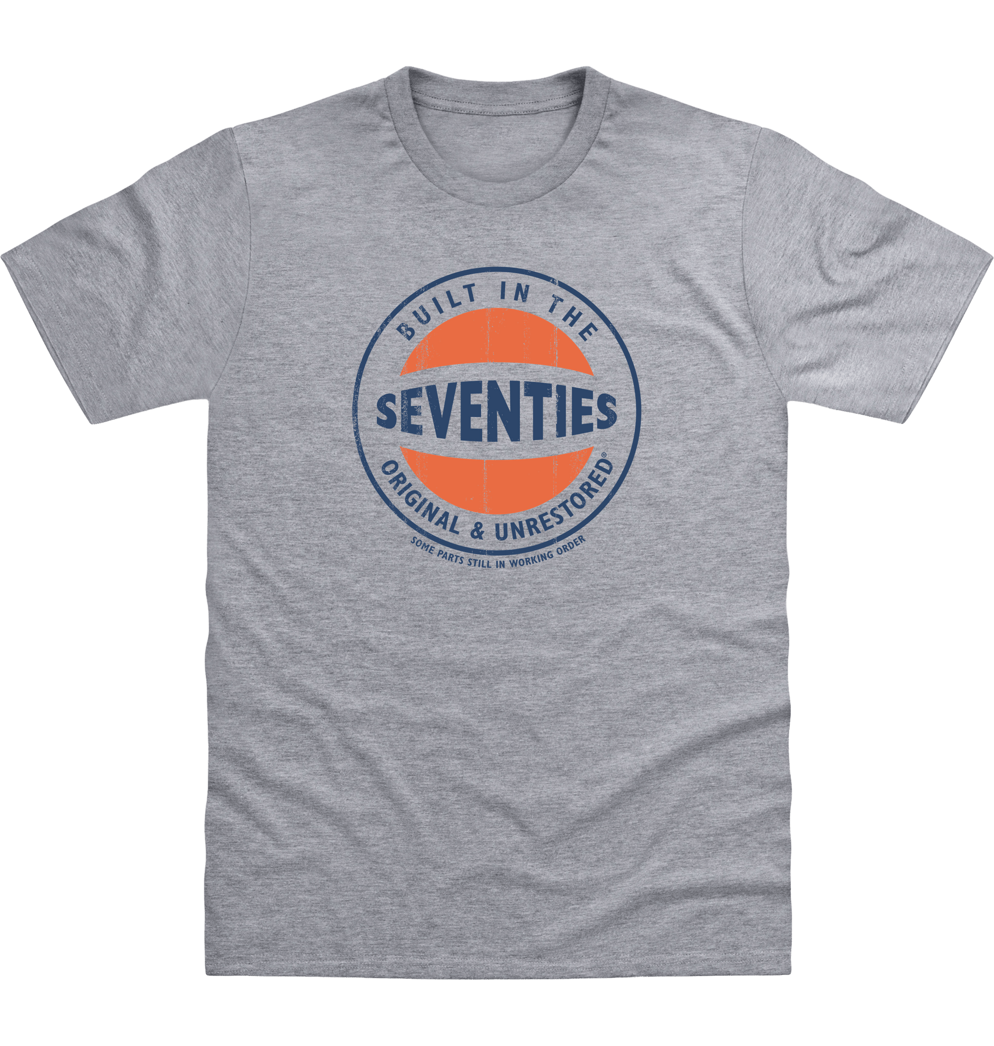Heather Grey Printed T-shirt Front