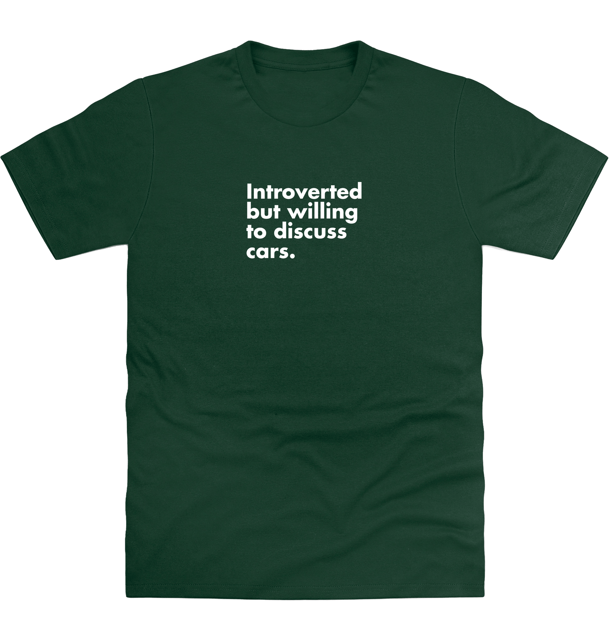 Bottle Green Printed T-shirt Front