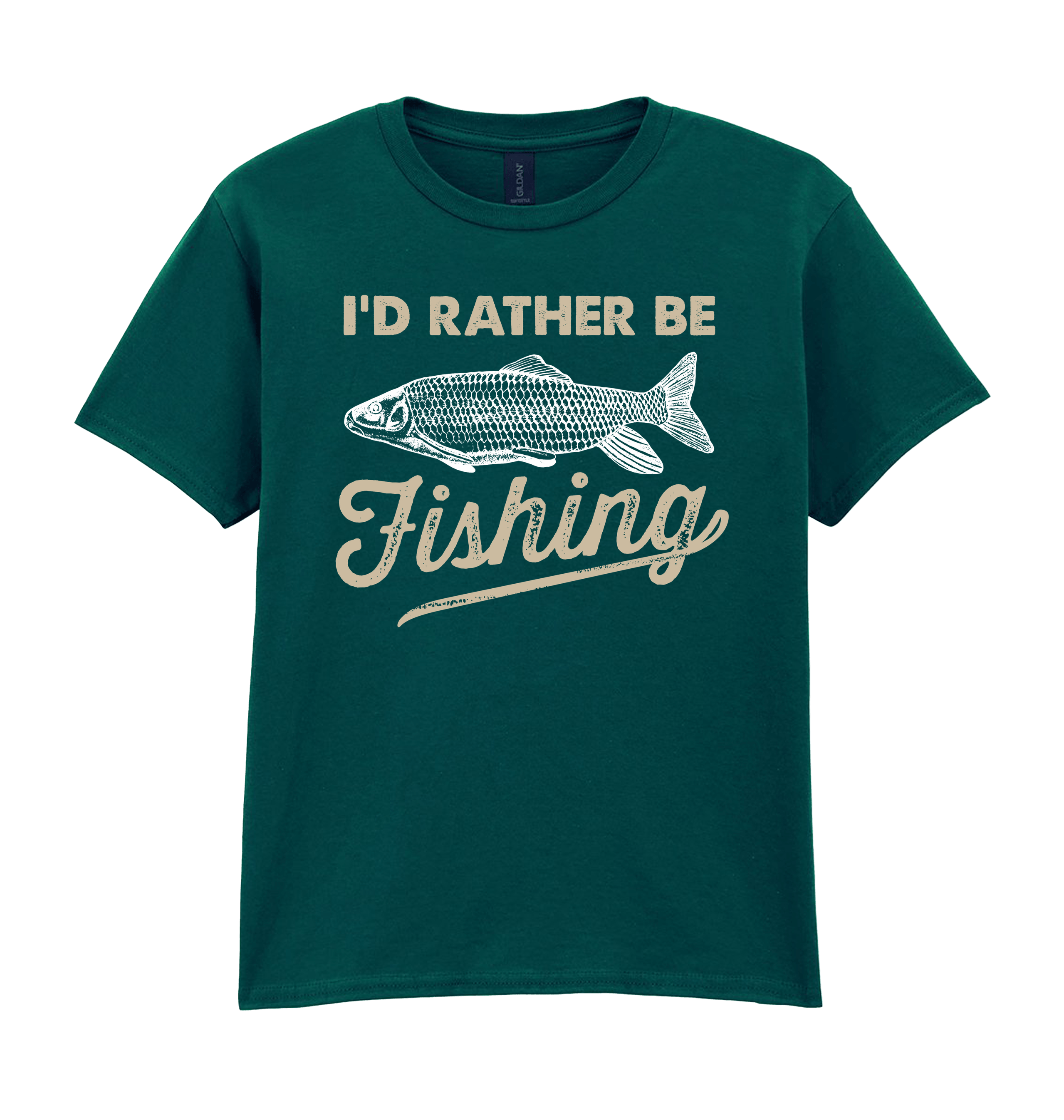 Fan Marine Green Printed Kids T-Shirt Front
