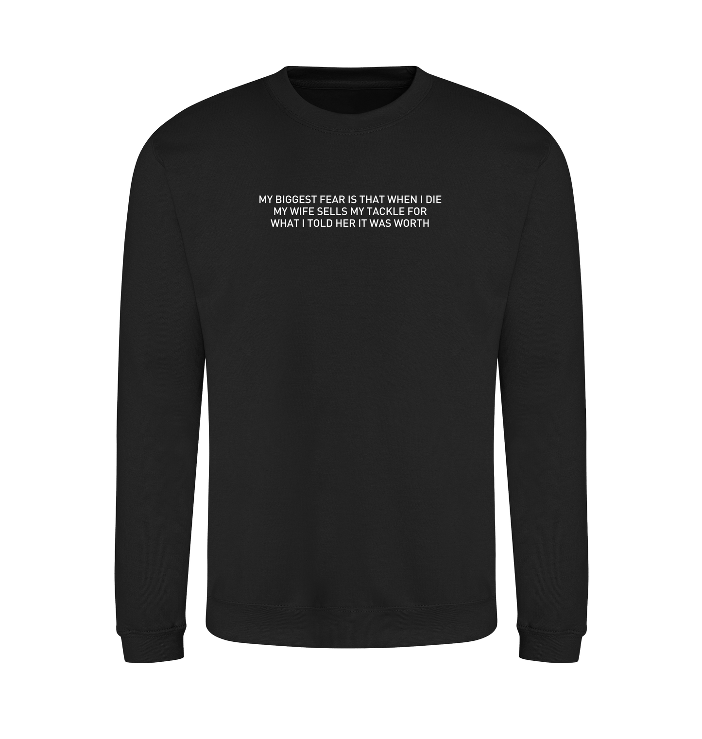 Jet Black Printed Sweater Front