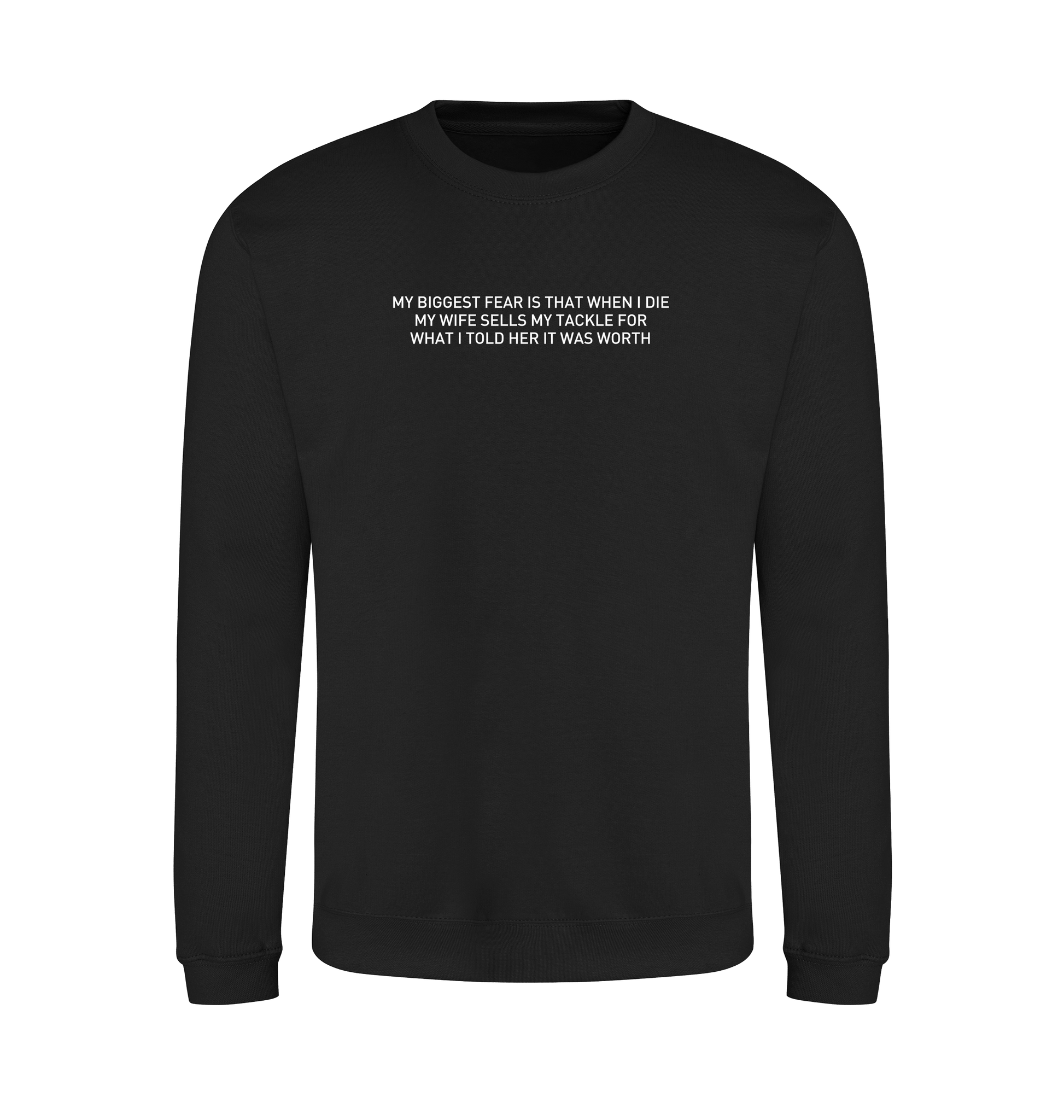 Jet Black Printed Sweater Front