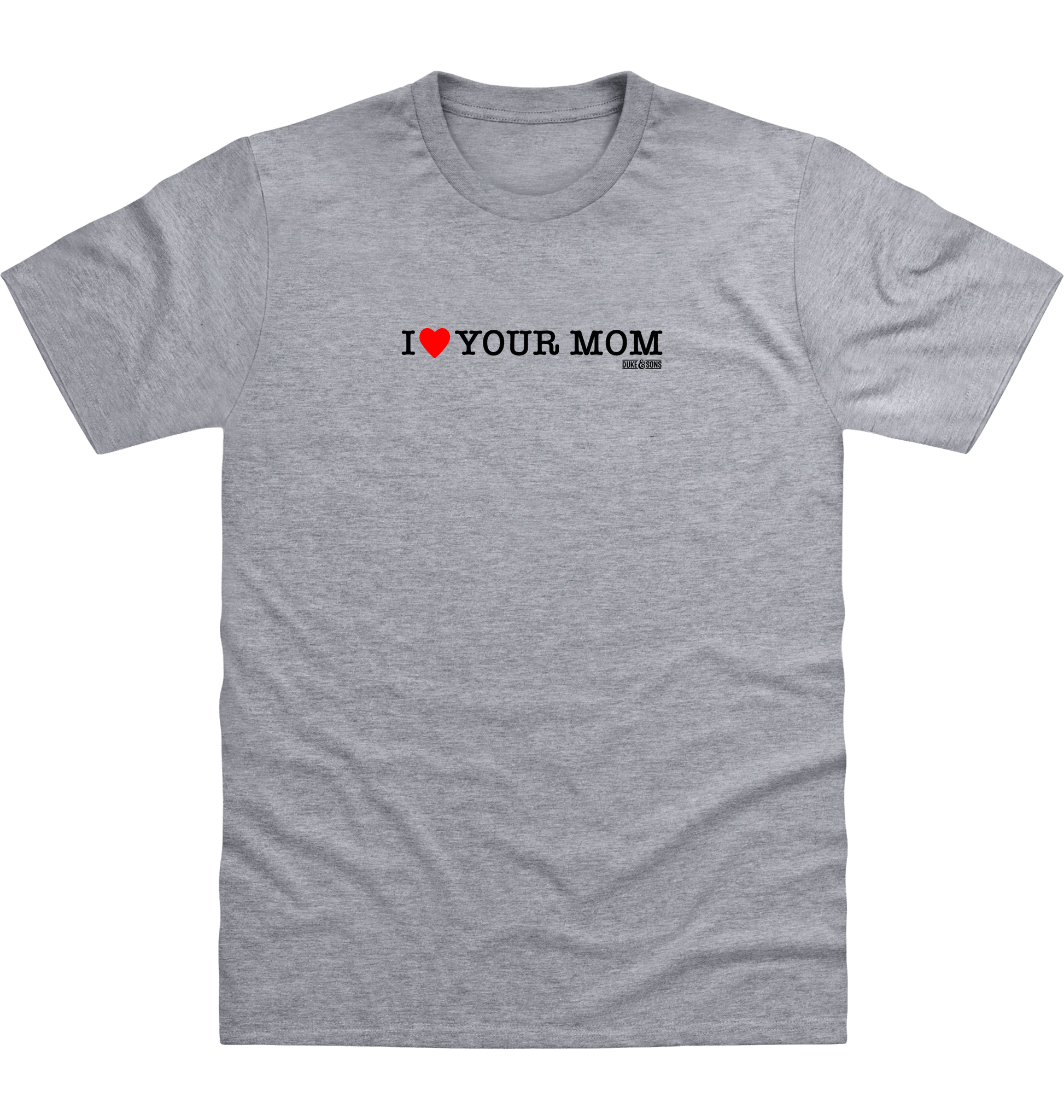 Heather Grey Printed T-shirt Front