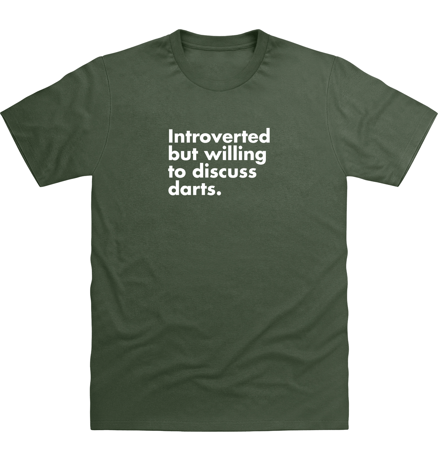 Earthy Green Printed T-shirt Front