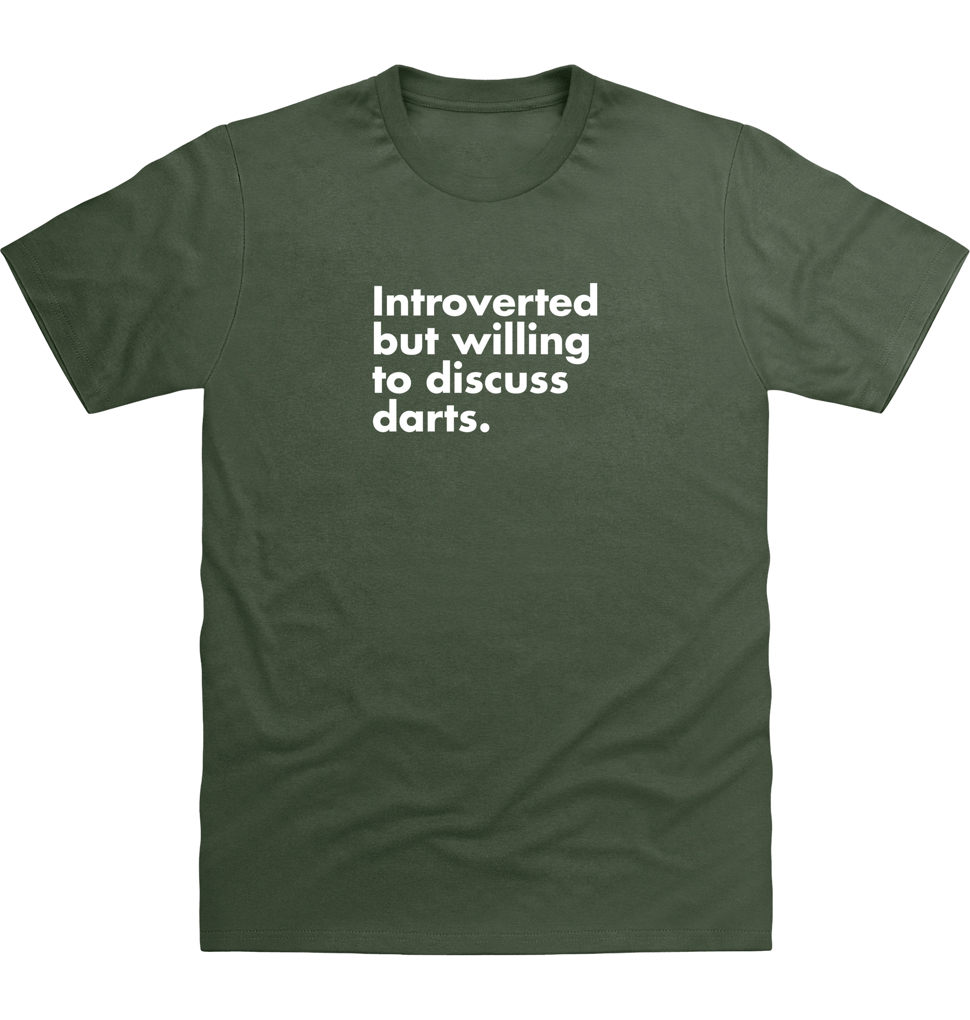 Earthy Green Printed T-shirt Front