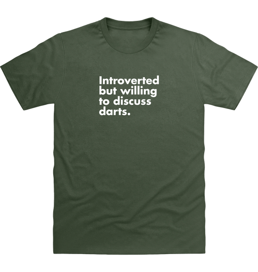 Earthy Green Printed T-shirt Front