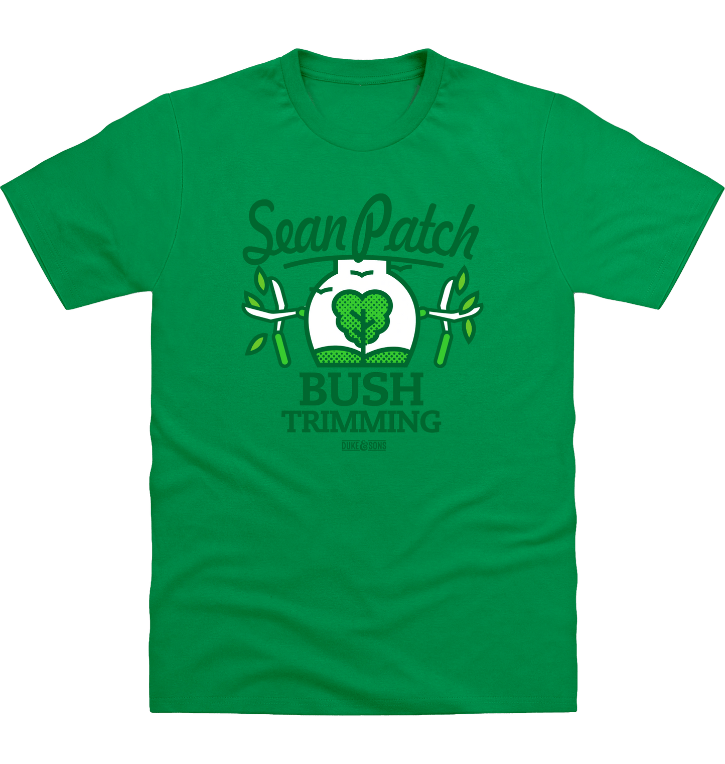 Kelly Green Printed T-shirt Front