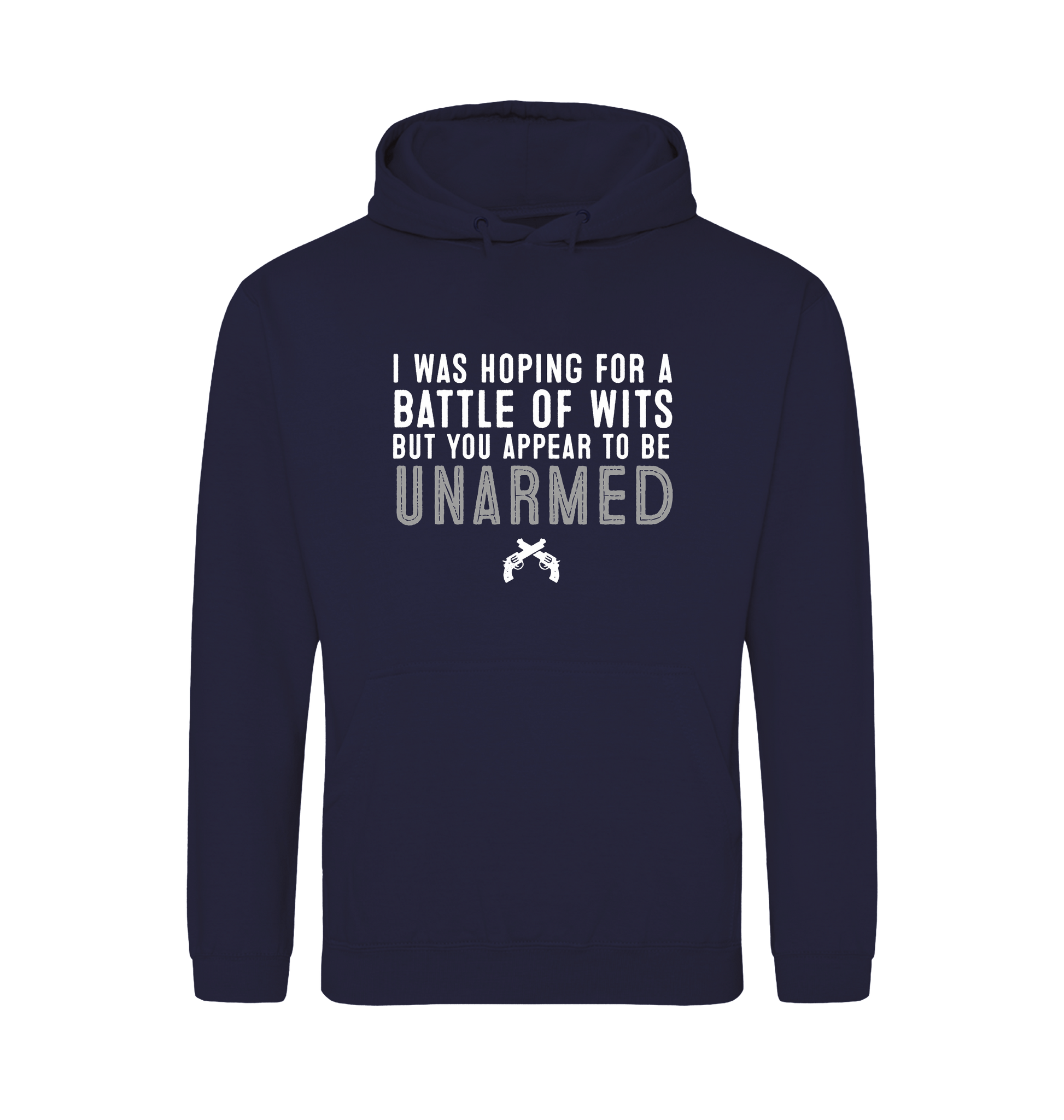 Oxford Navy Printed Hoody Front