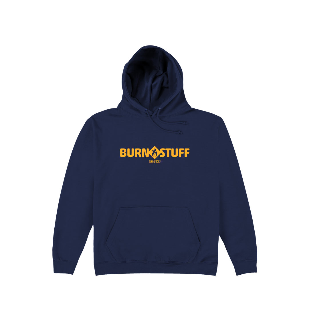 Oxford Navy Printed Hoody Front