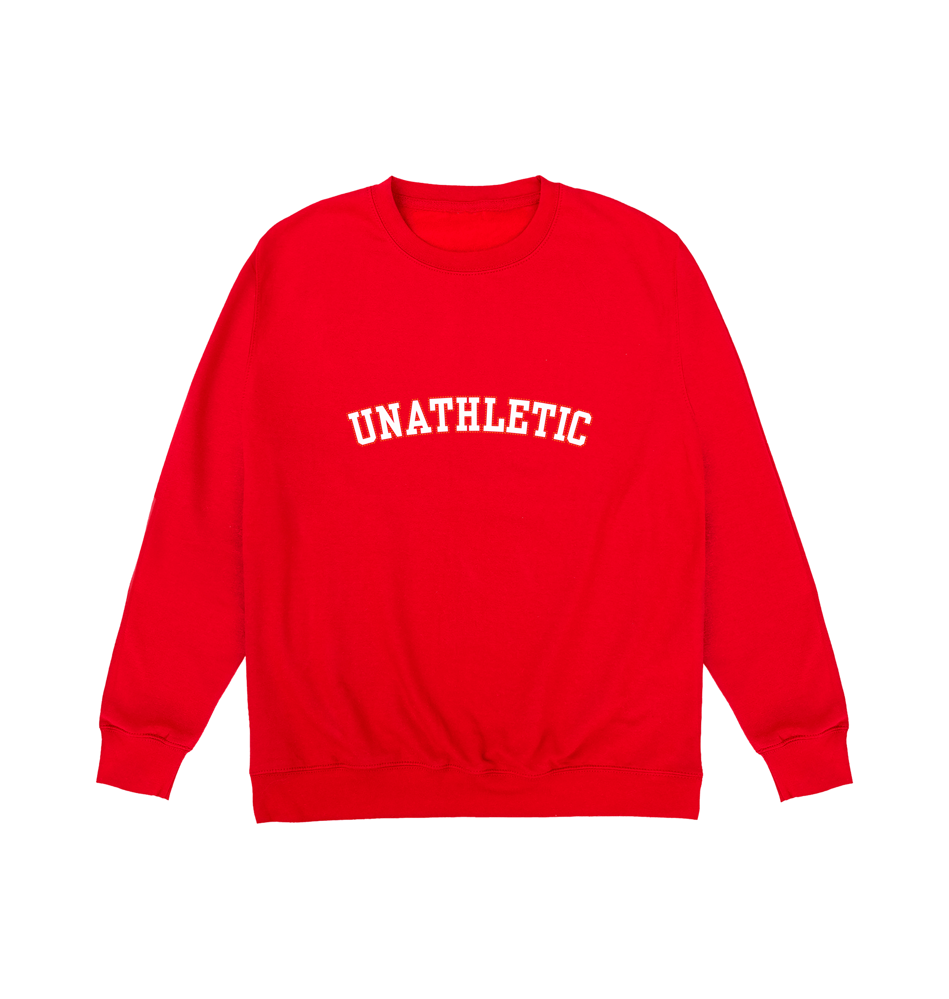 Fire Red Printed Sweater Front