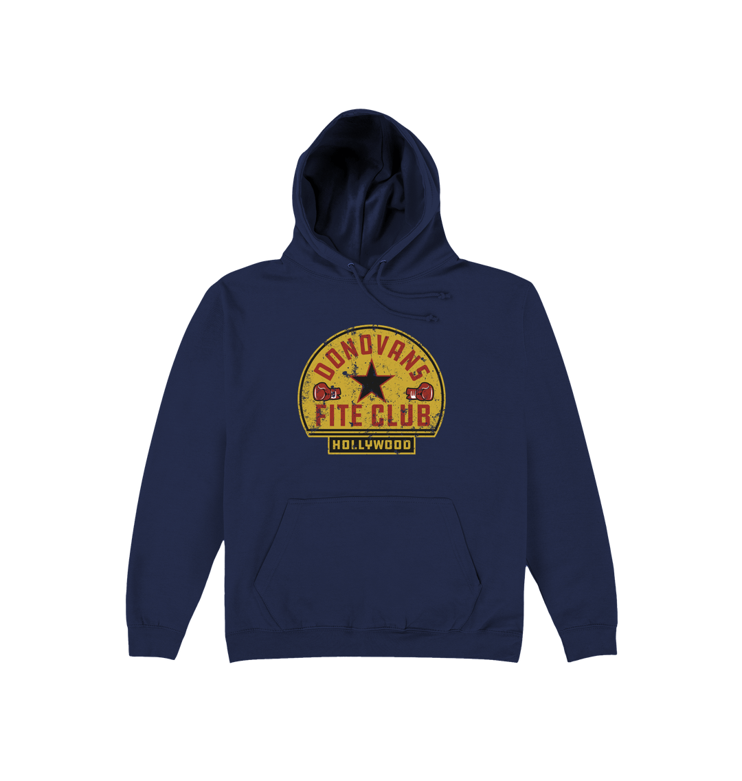 Oxford Navy Printed Hoody Front